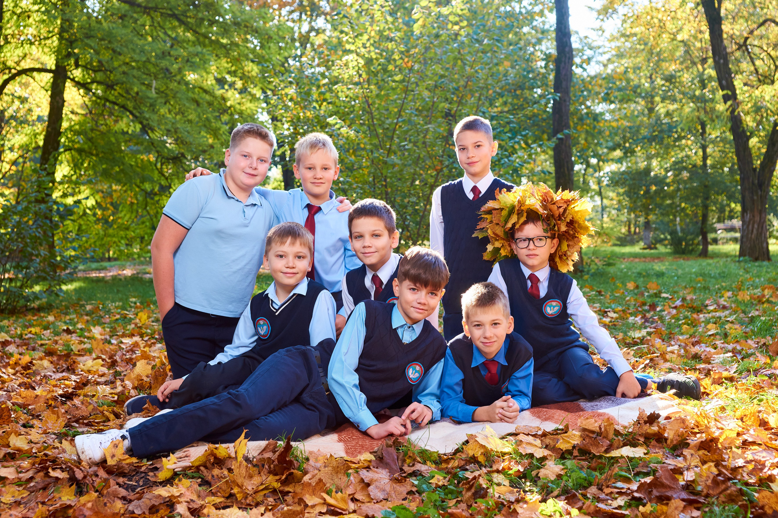 Съёмка в парке осенью. 4 класс. Childrenfoto.ru