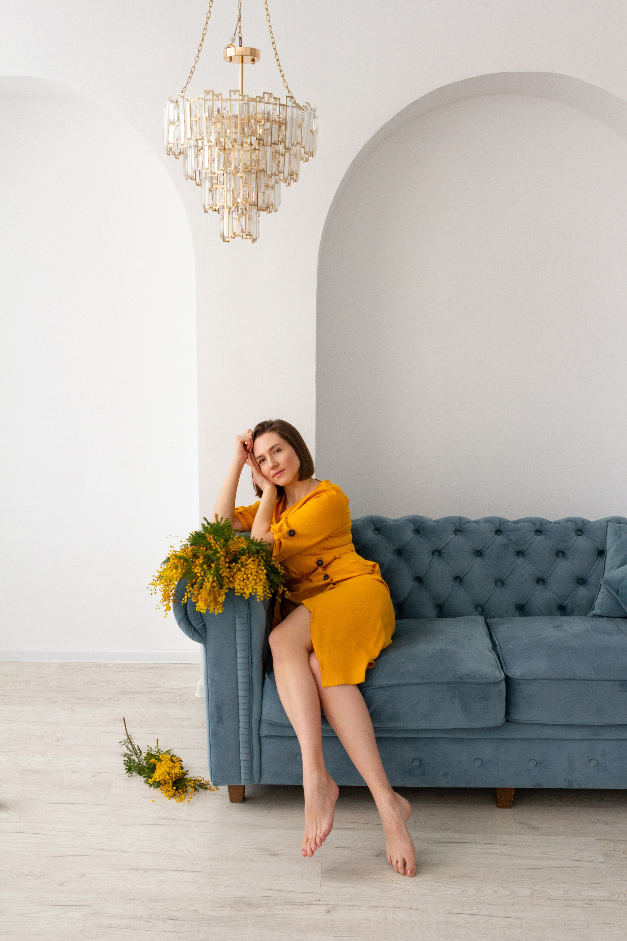 Фотодень с мимозой. Портретный и семейный фотограф в Санкт-Петербурге Ульяна Жукова