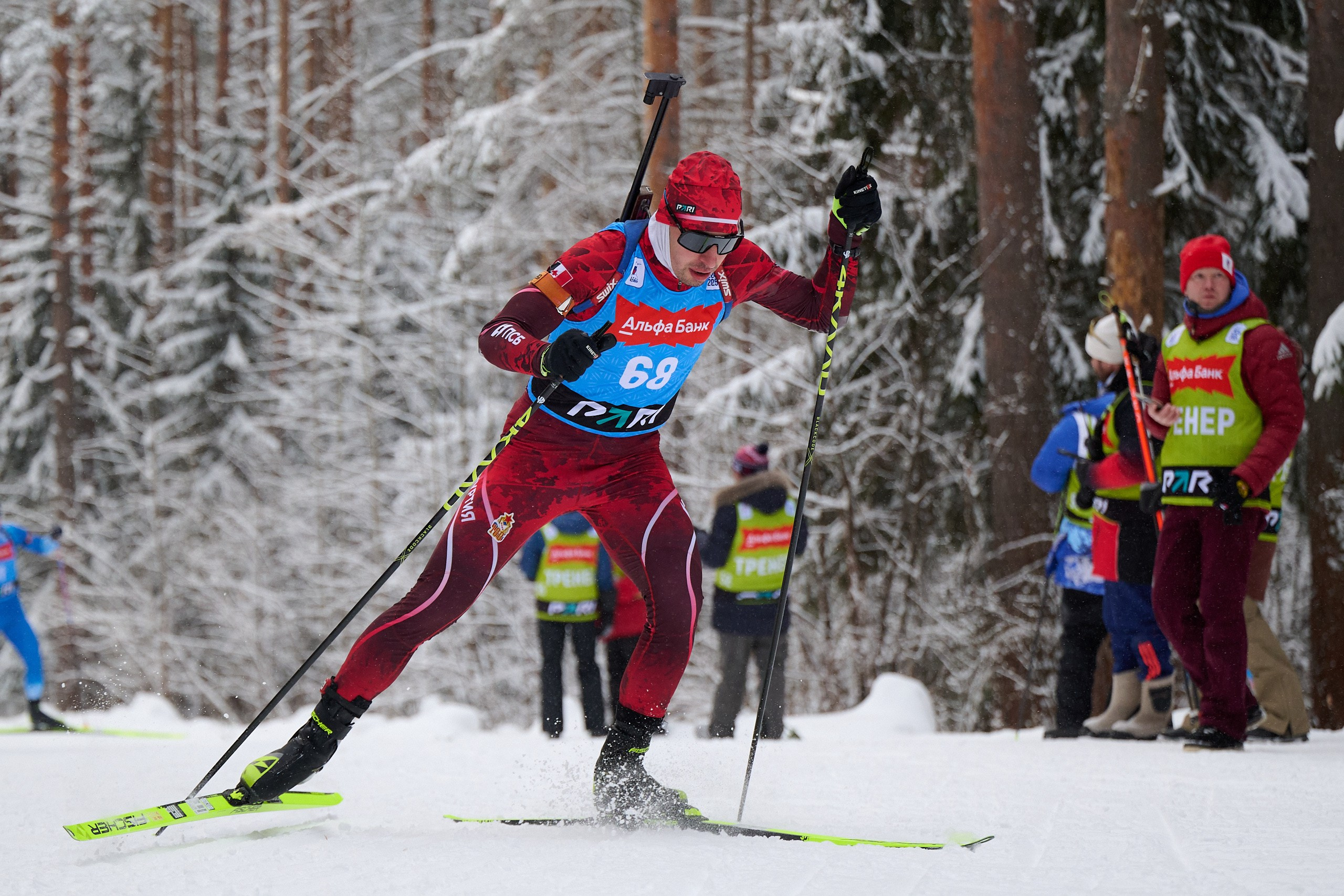 Биатлон. Чемпионат России — 2024/2025, 3-й этап, Ижевск. Спринт. Мужчины. Спортивный репортажный фотограф в Ижевске Сергей Мерзляков