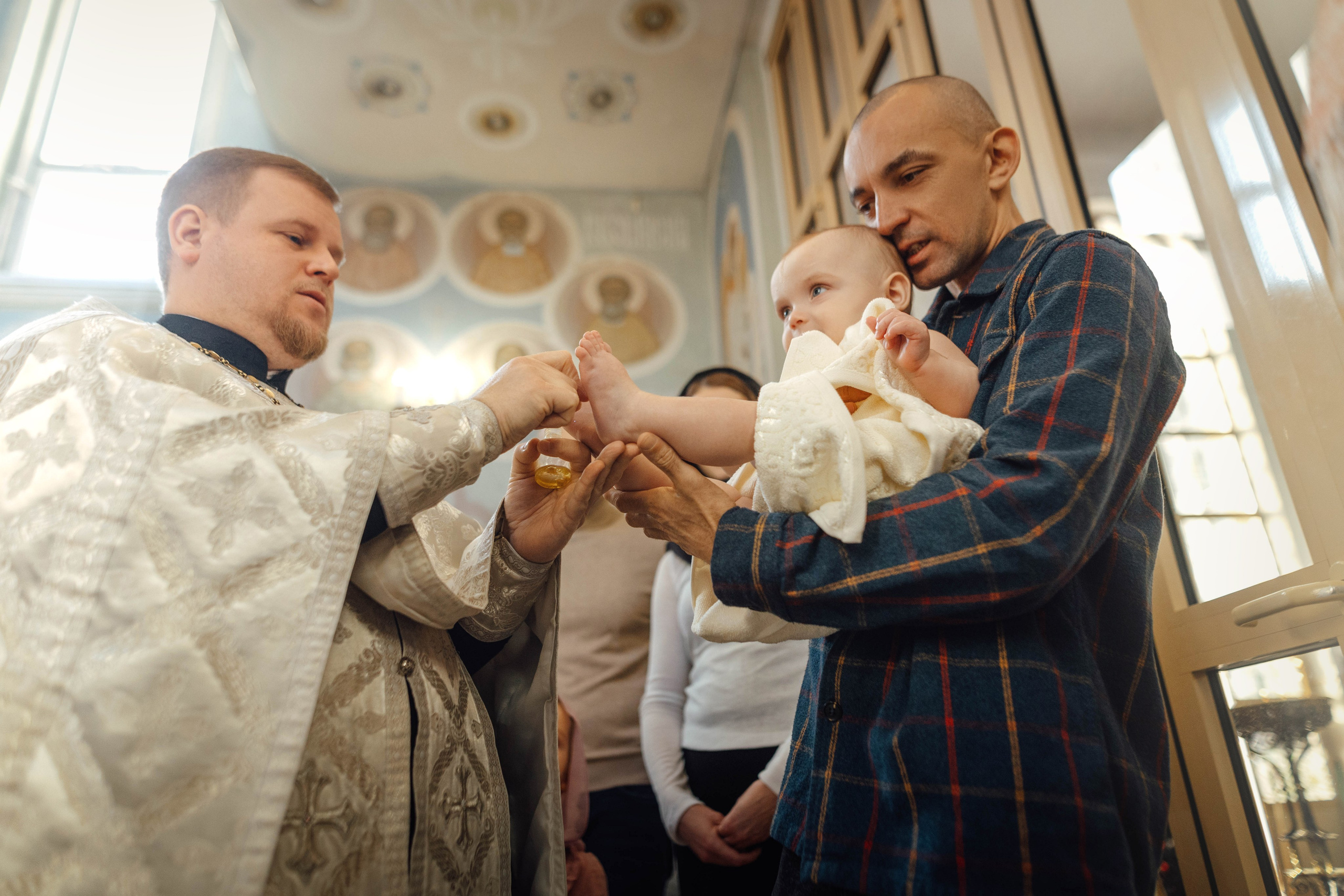 Крещение Александра, храм Иова Многострадального (Дом Милосердия), Минск, январь 2026