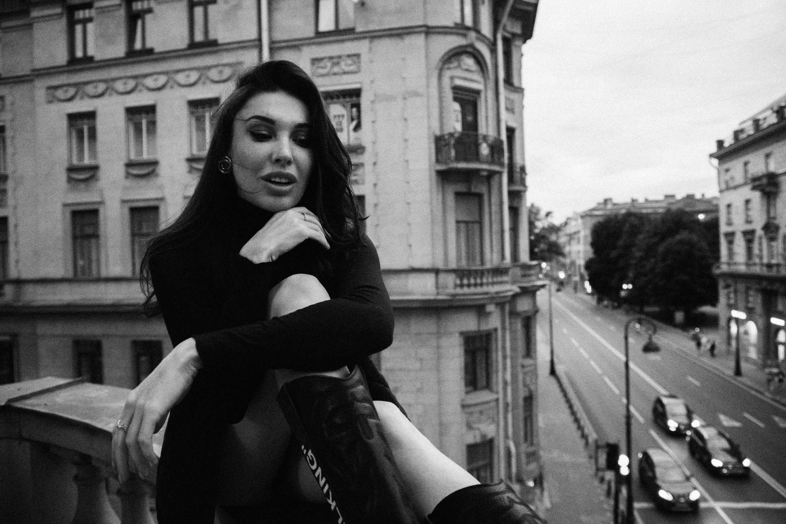 Вероника (съемка на балконе). Фотограф в Москве и Санкт-Петербурге Дарина