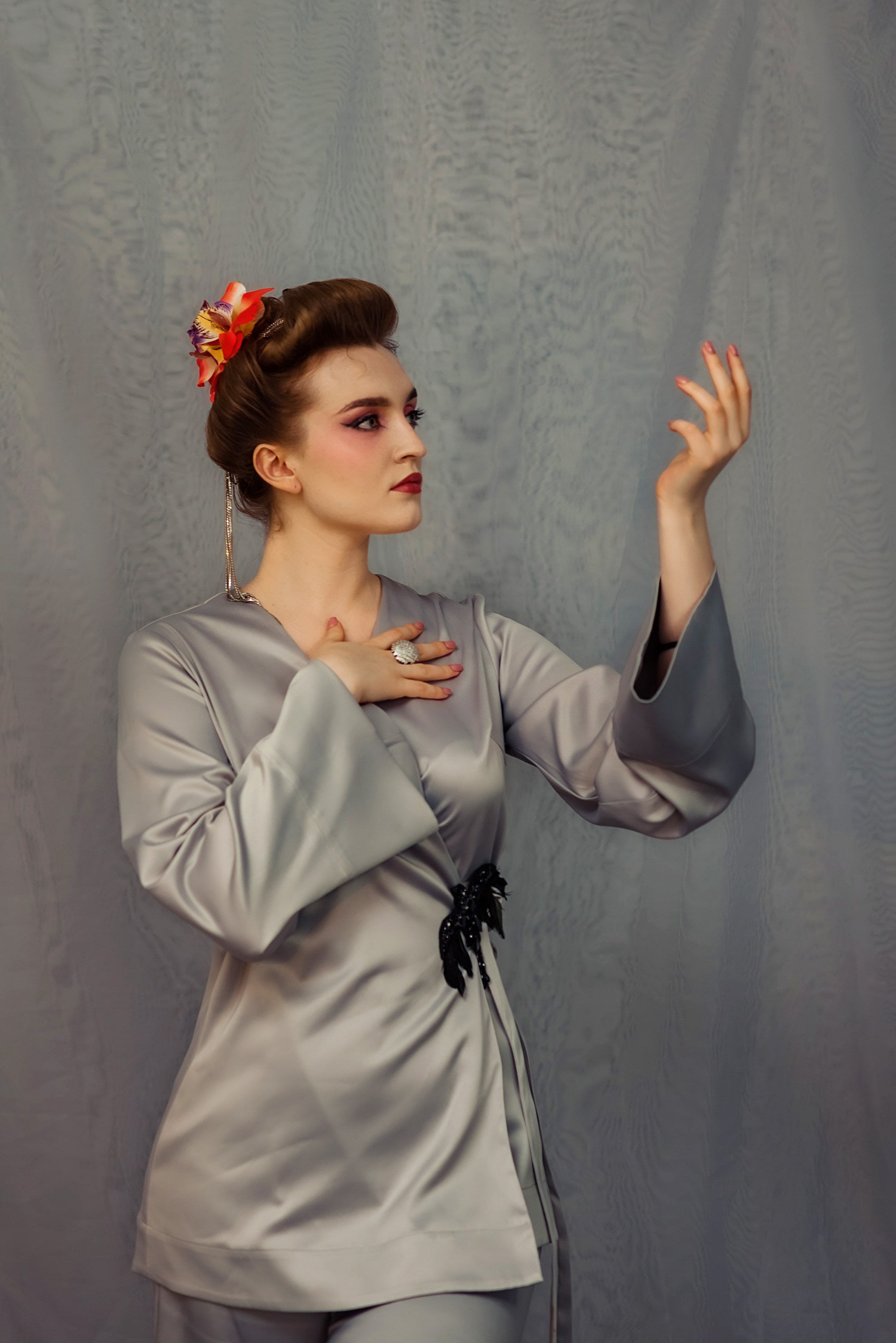 Съемка в стиле Гейша. Фотограф Тула творческие фотосессии недорого Ольга Ромашина