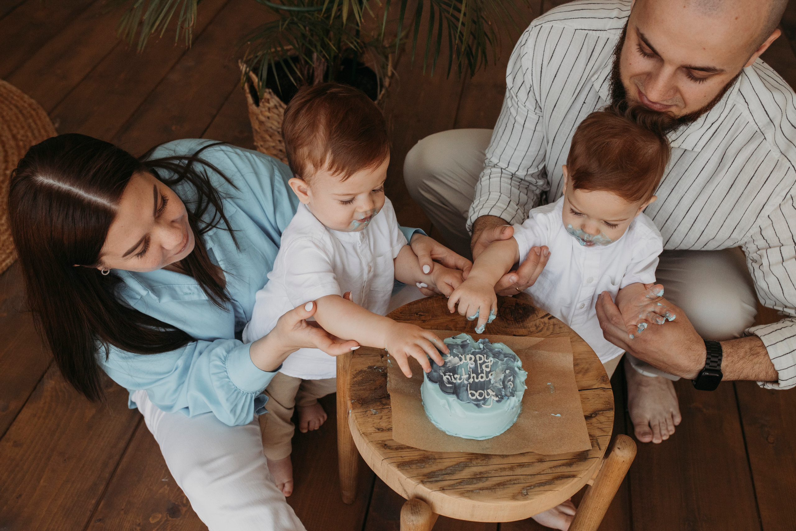 Назару и Мирону 1 год. Семейный фотограф в Краснодаре Коломыцева Евгения