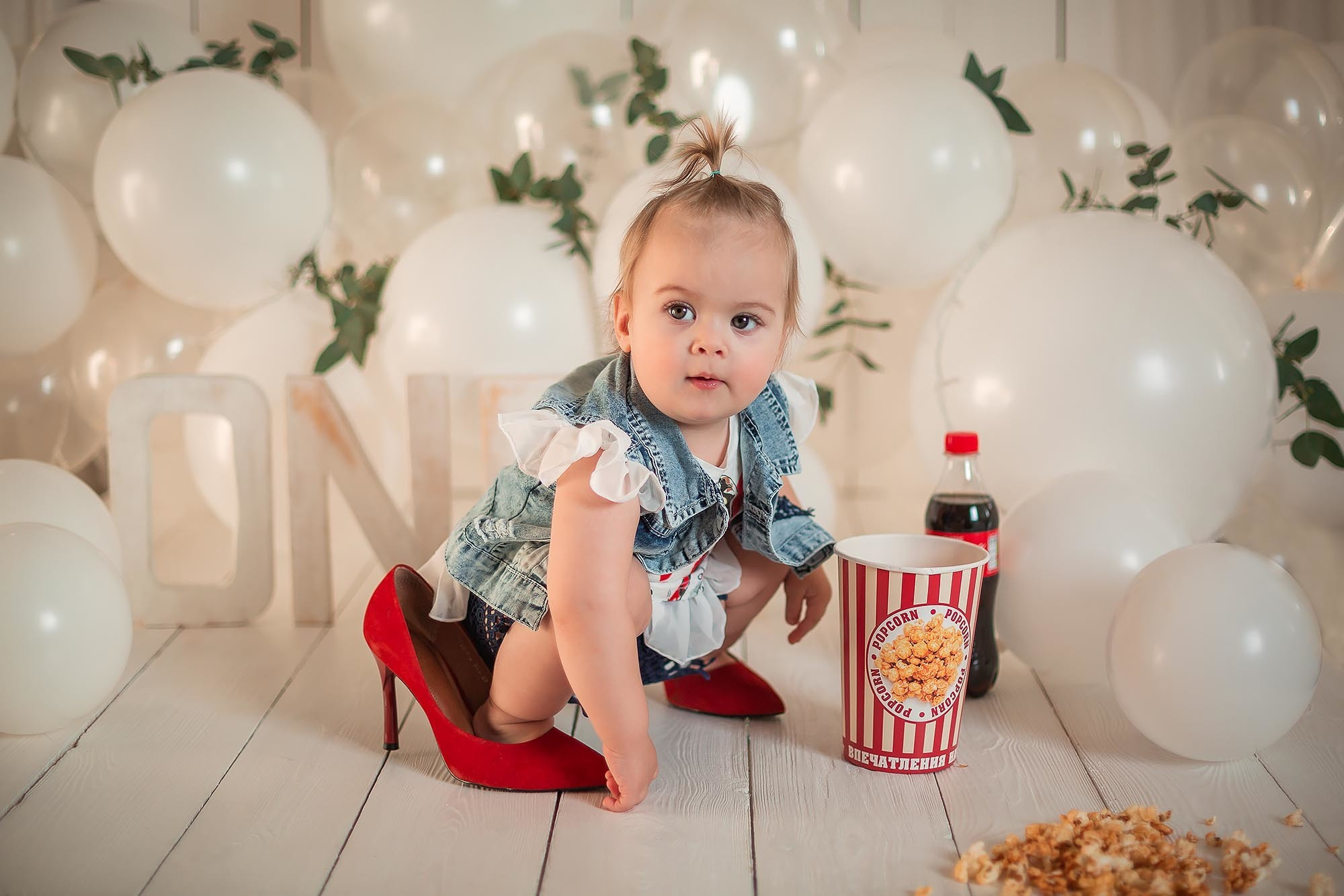 Стилизованная фотоссесия первого годика малыша. Семейный и детский фотограф в Сочи Наталья Вербицкая
