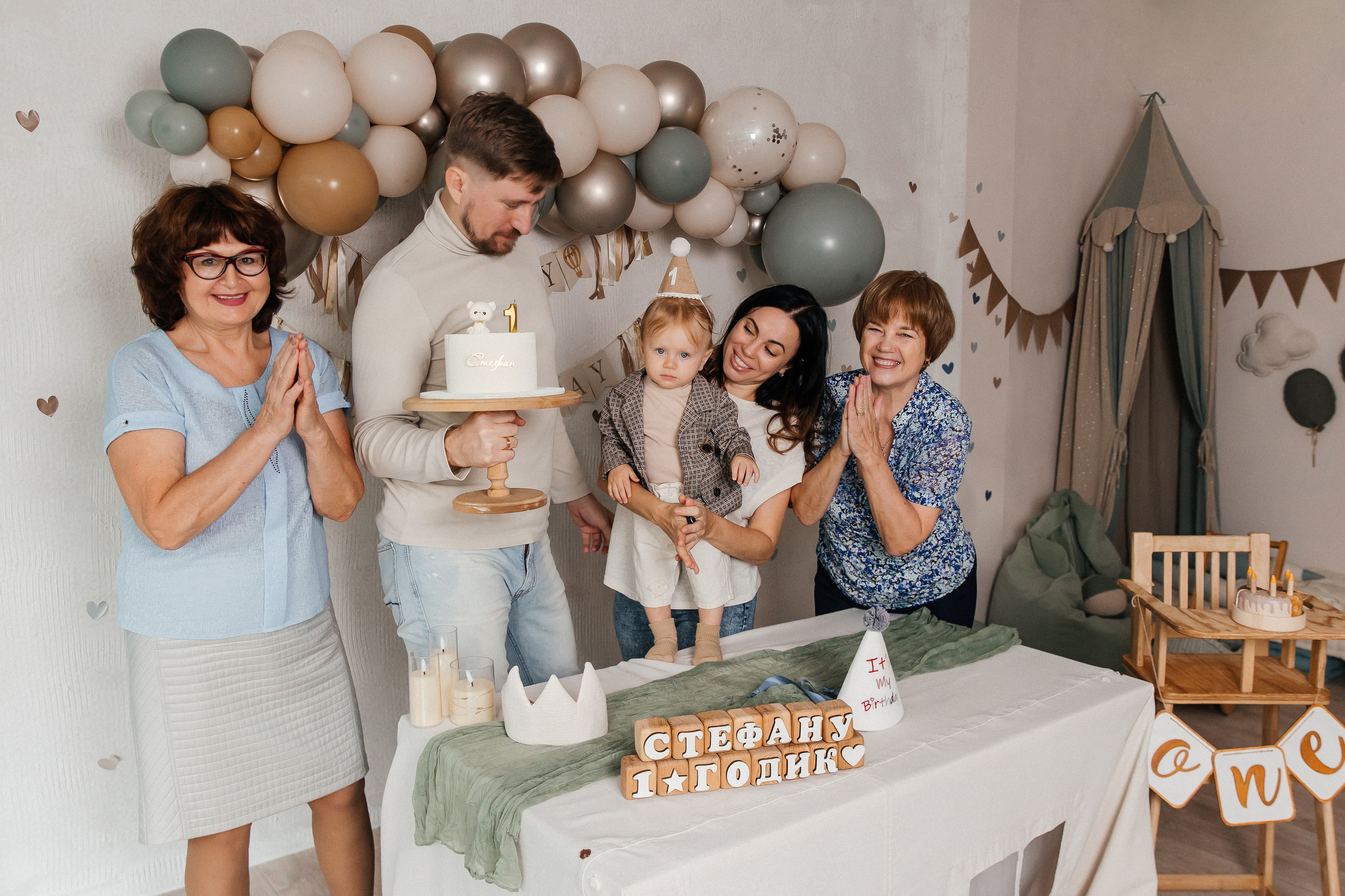 Фотосессия на 1 годик, детская фотостудия Кемерово