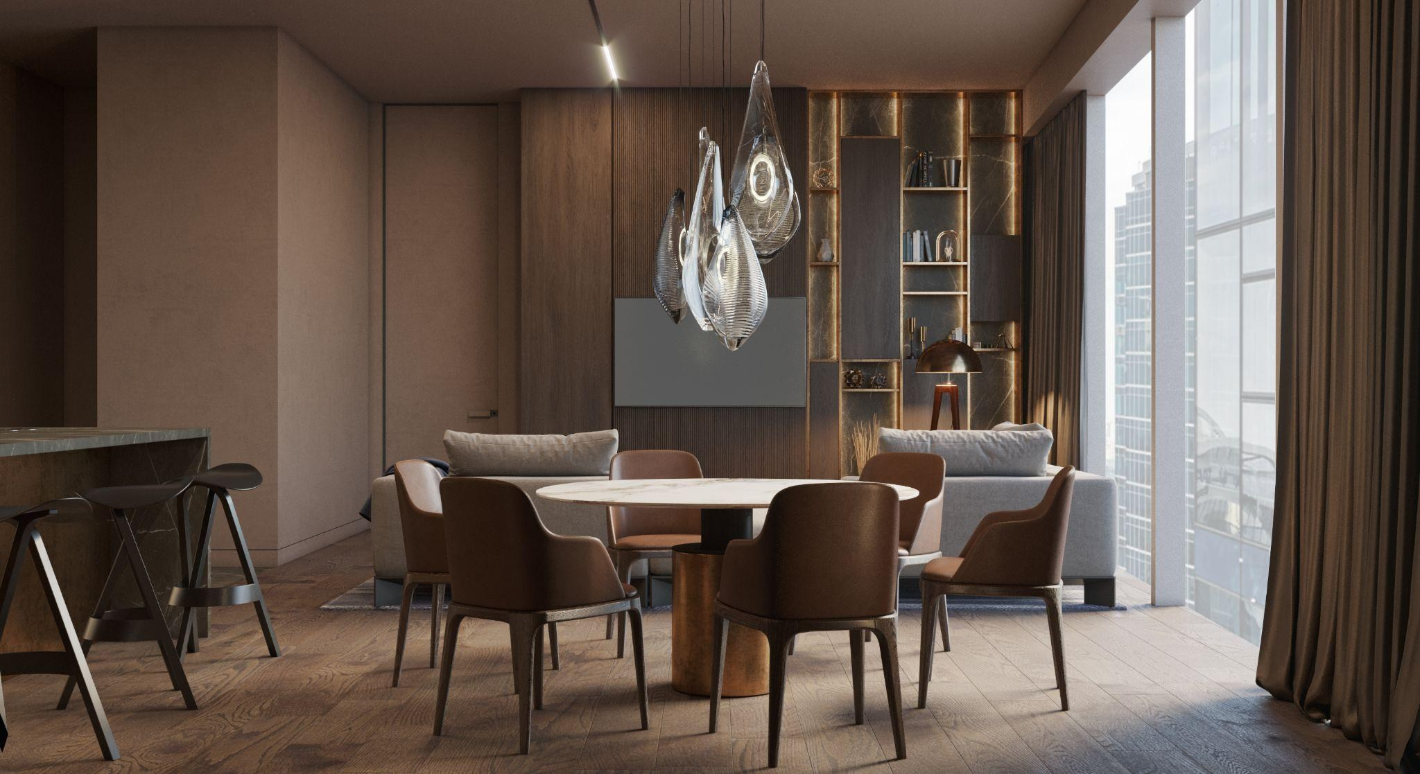 Апартаменты в Башне Федерации. Дизайнер интерьера | Сабир Ульмаскулов