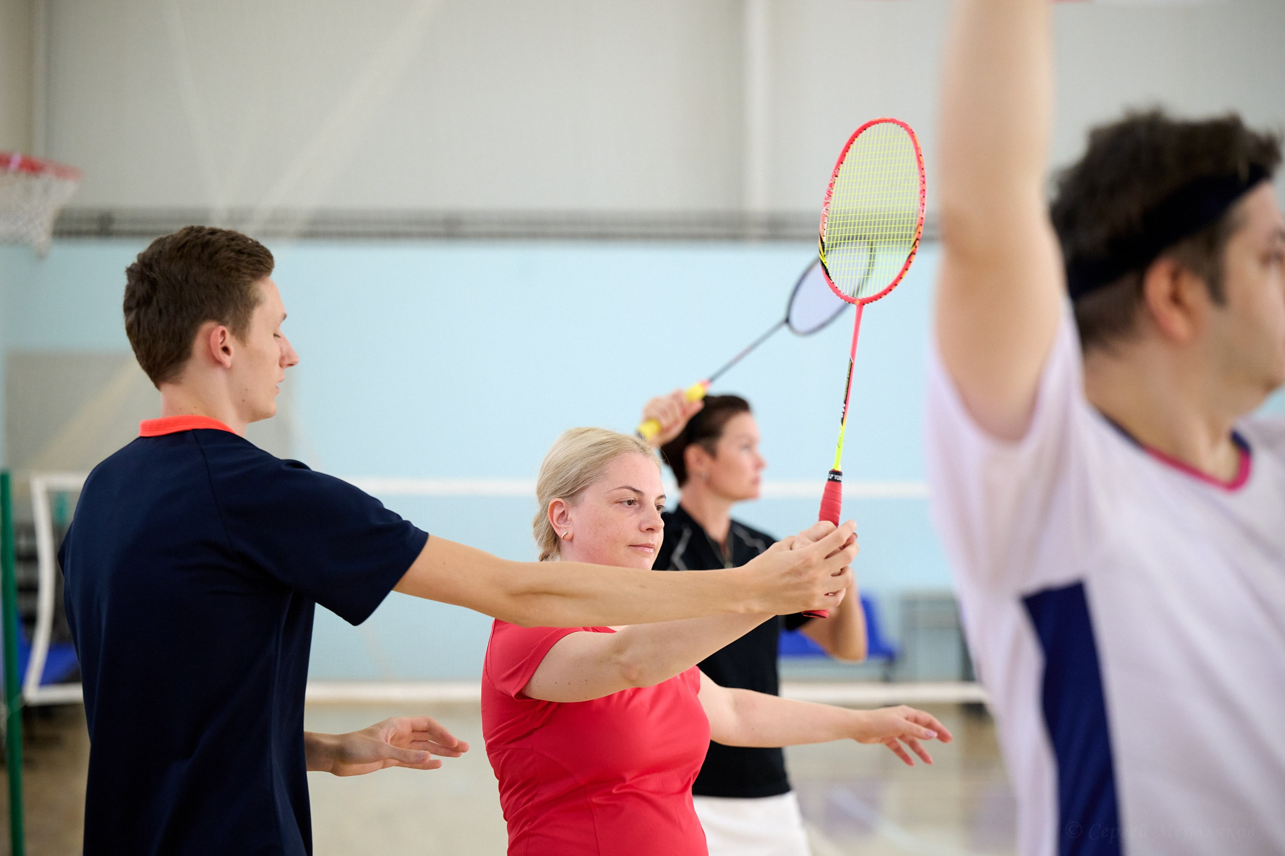 Бадминтон. Мастер-класс Любови Сухановой. Ижевск. 20.07.2024. Спортивный репортажный фотограф в Ижевске Сергей Мерзляков