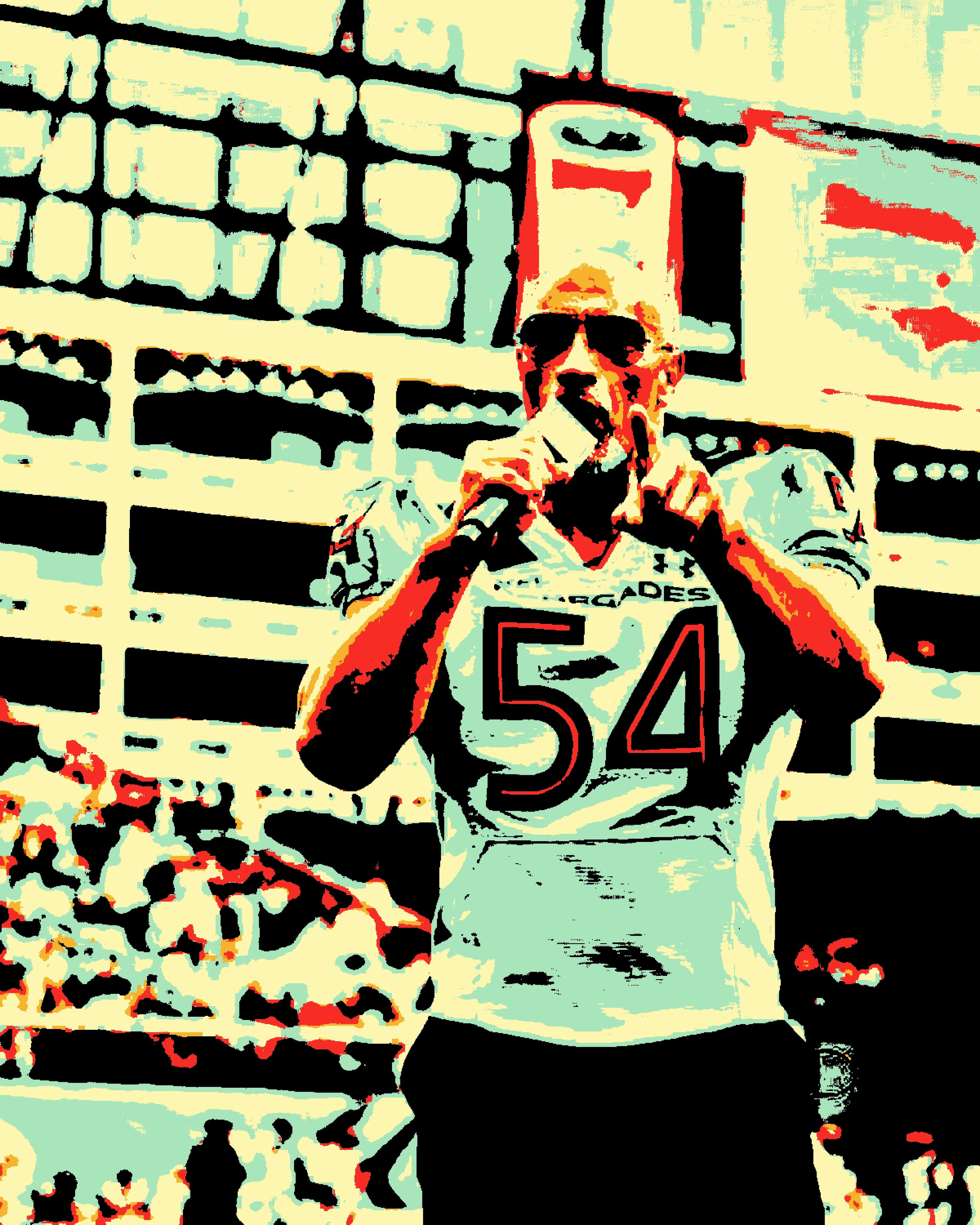 Дуэйн Джонсон (Dwayne Johnson). Визуальный арт пиксельный художник Василь Пиксель