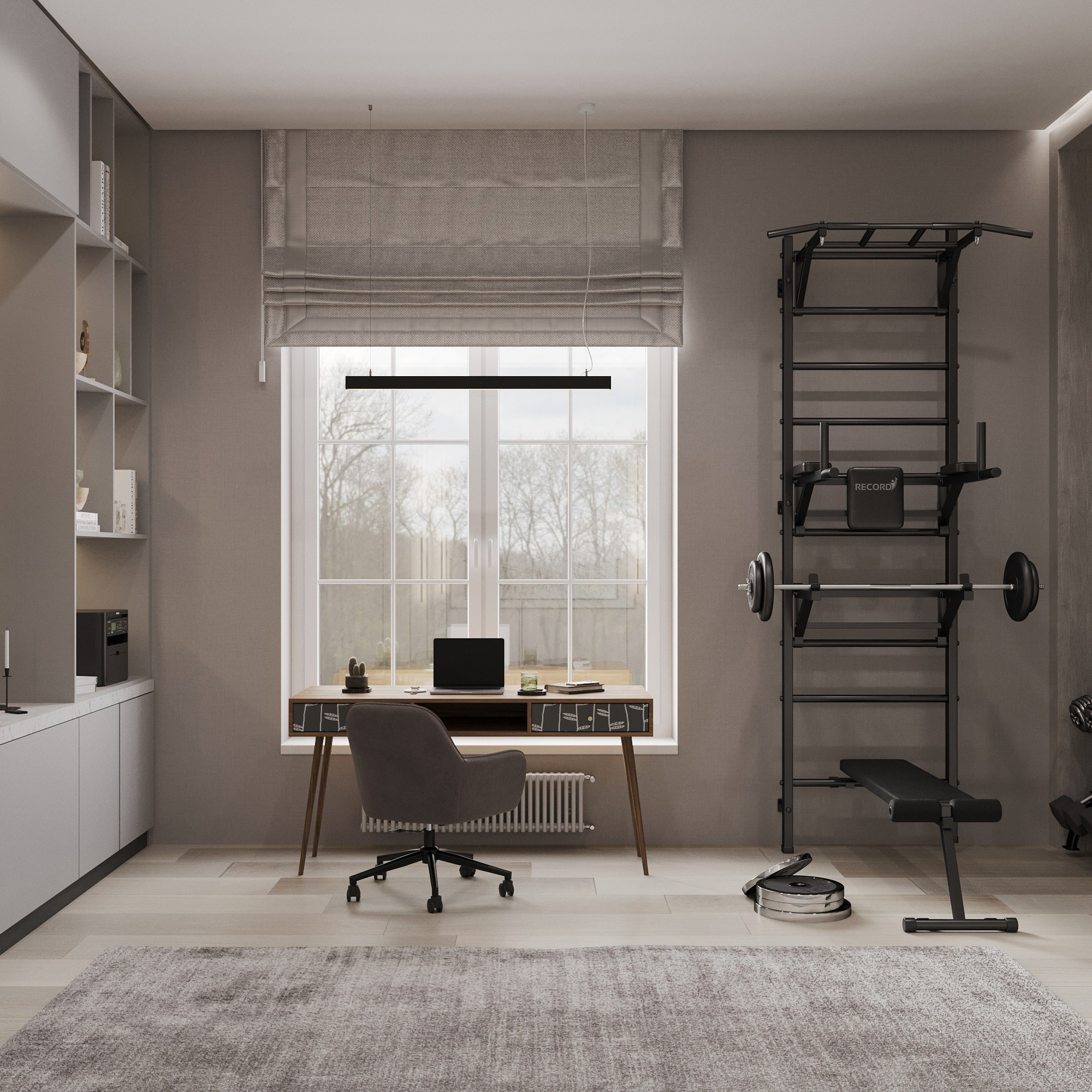 Второй этаж 2-х этажного дома. Интерьерный 3Д Визуализатор Маргарита Оберемко