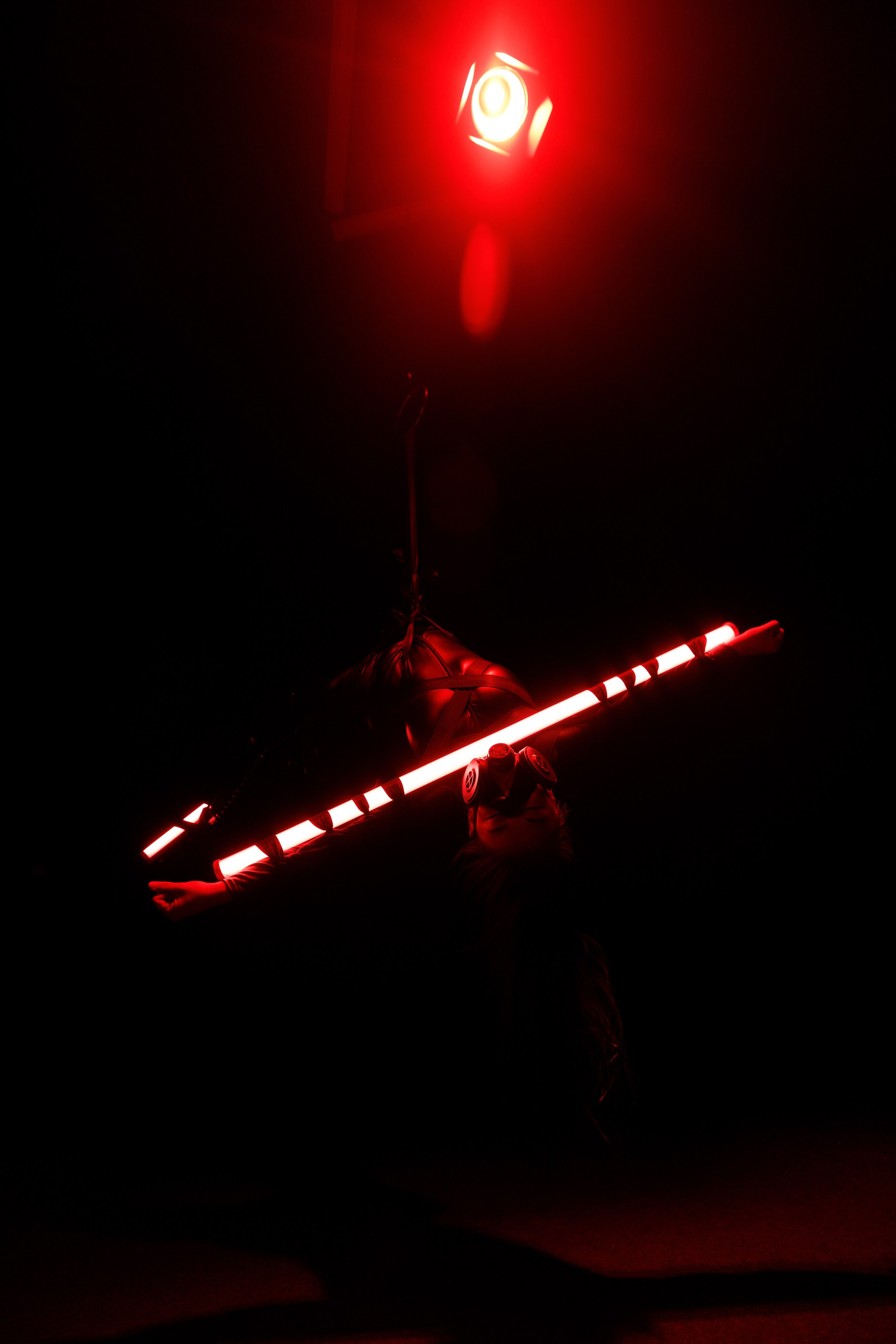 Неон и шибари. Photomantis