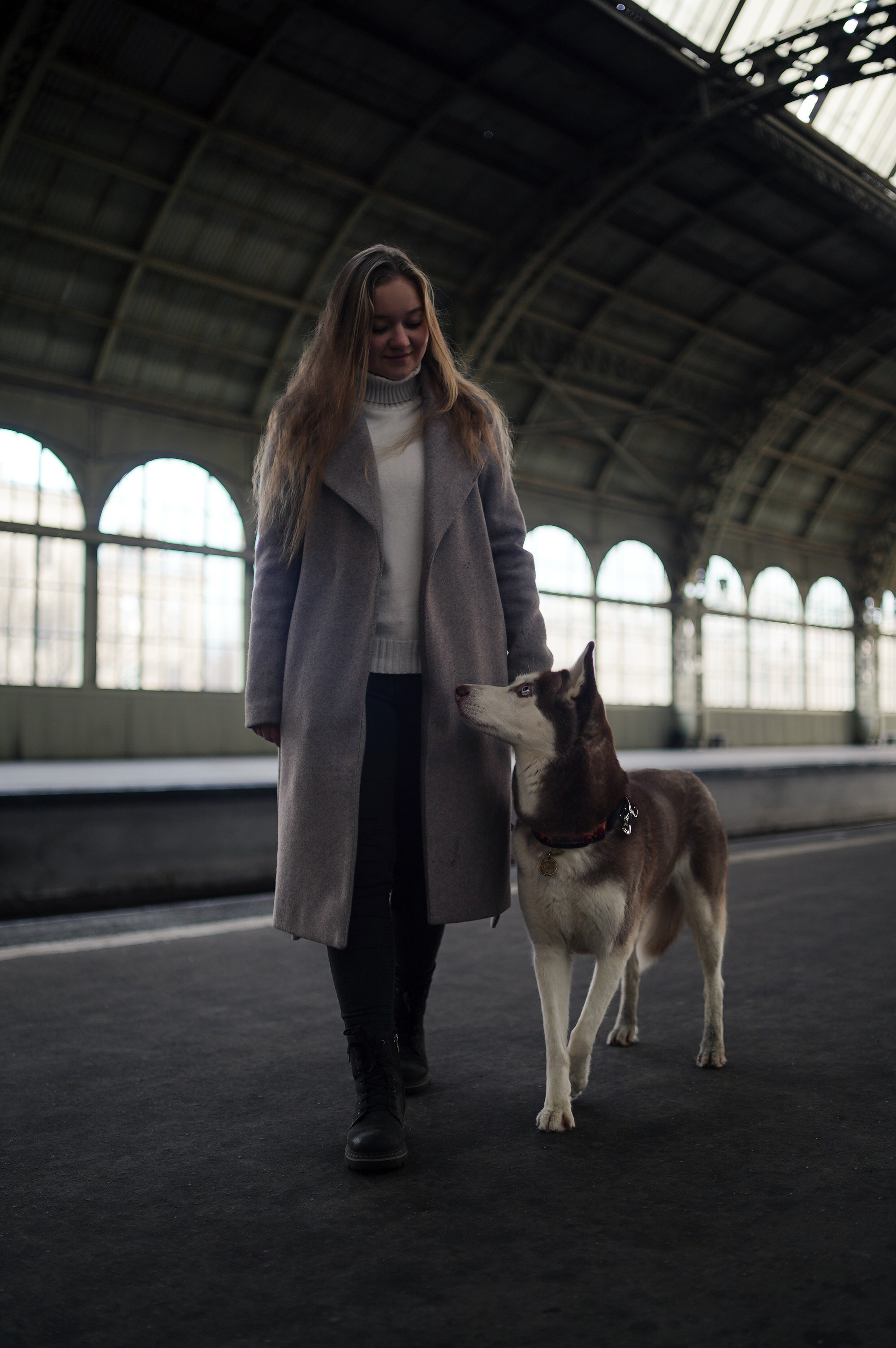 На вокзале. Фотограф анималист