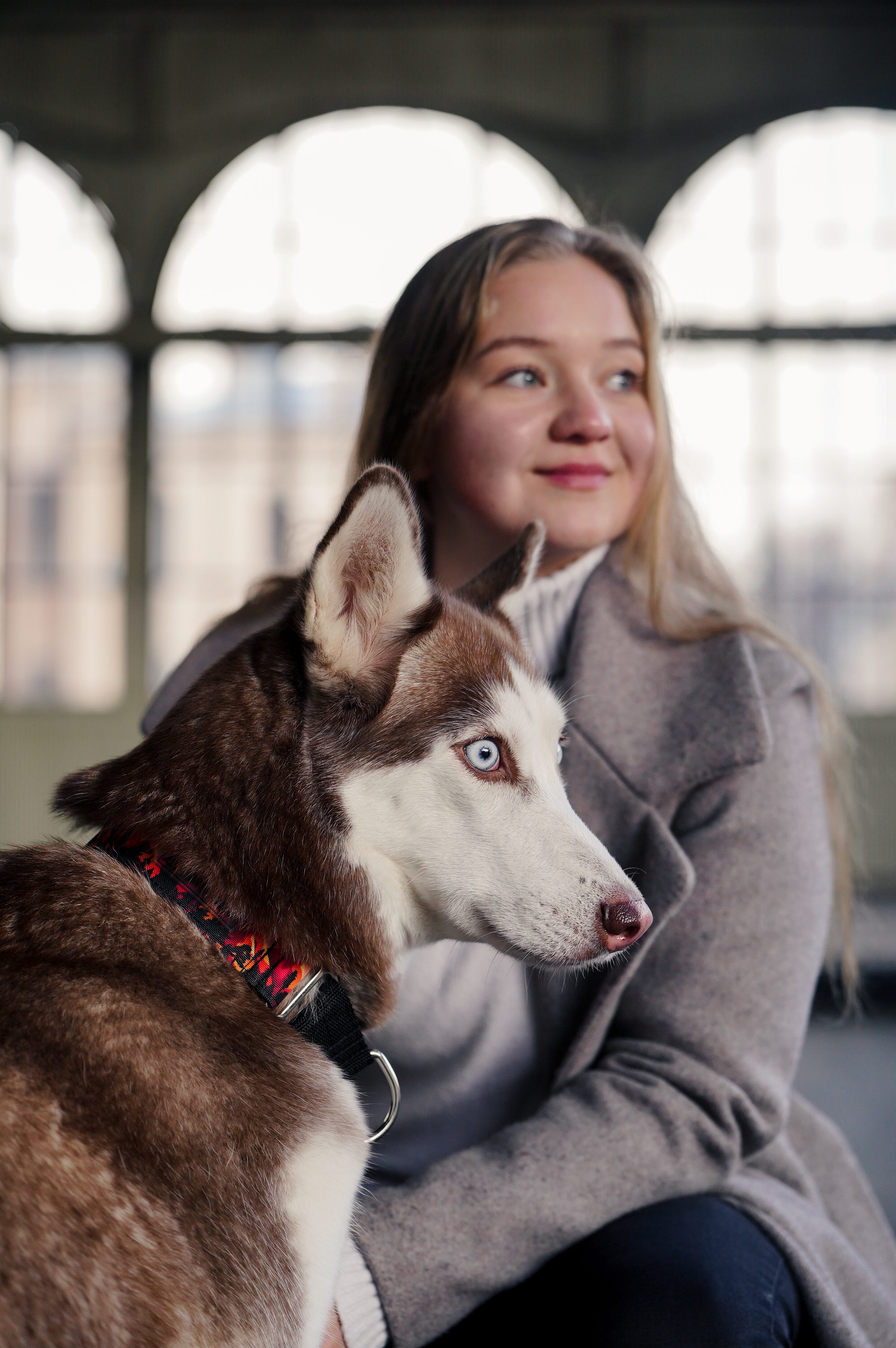 На вокзале. Фотограф анималист