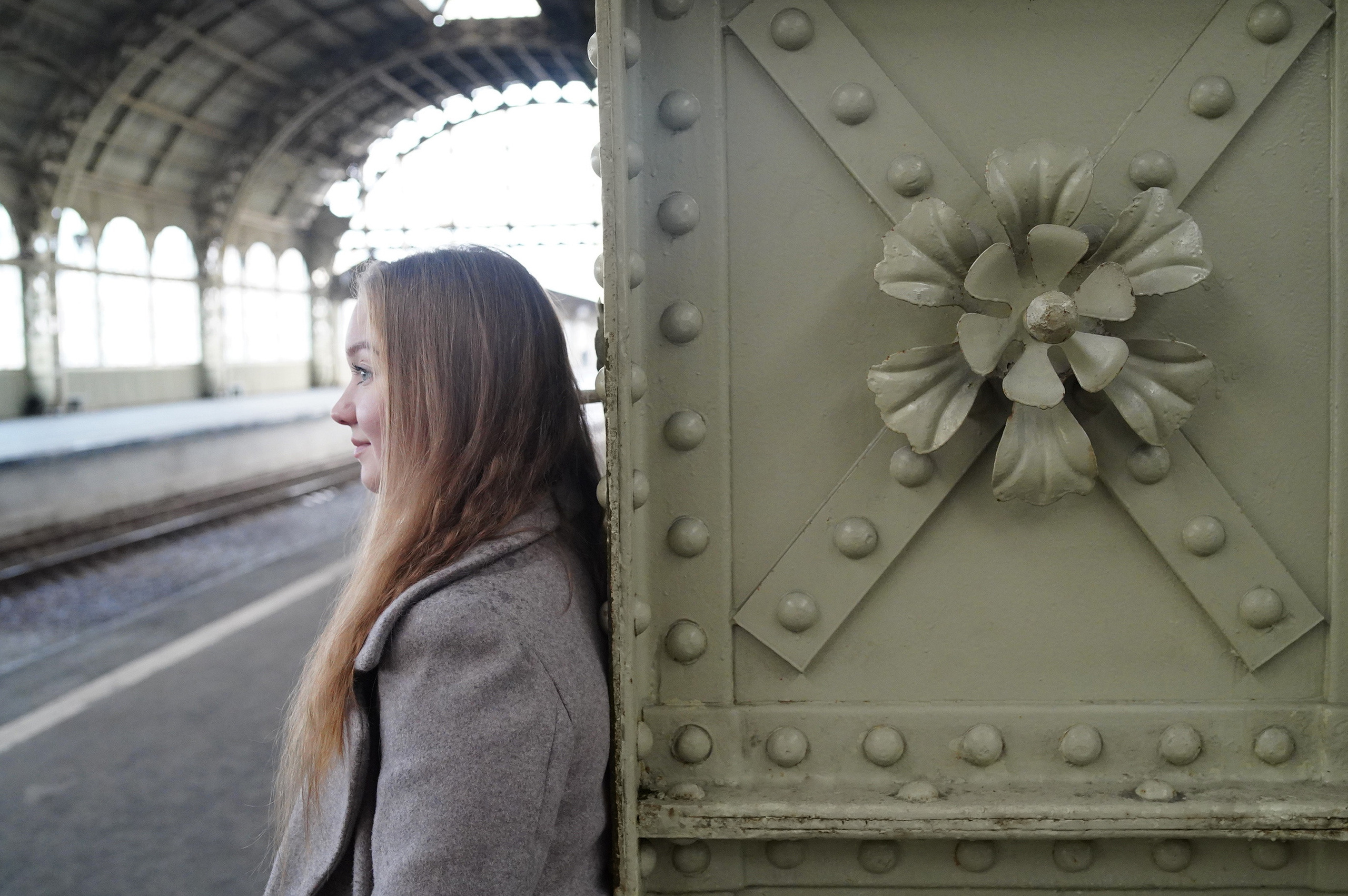 На вокзале. Фотограф анималист