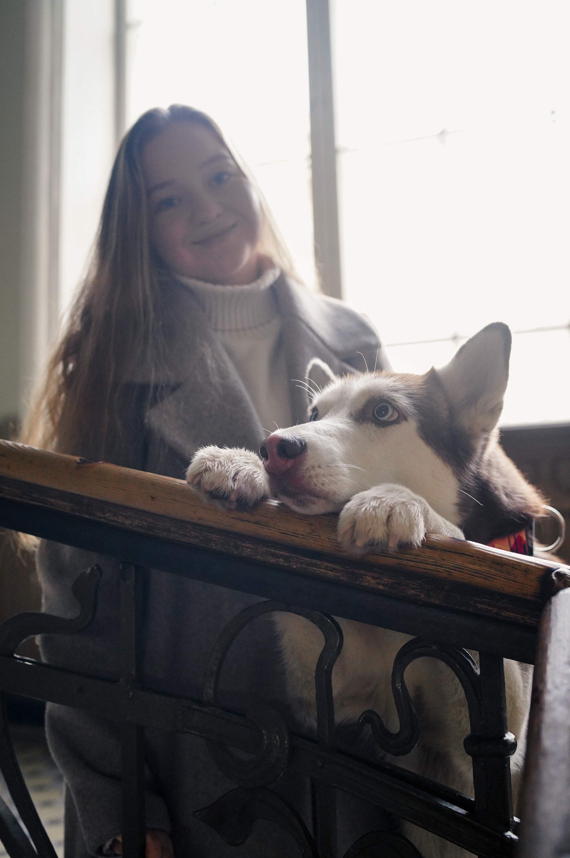 На вокзале. Фотограф анималист