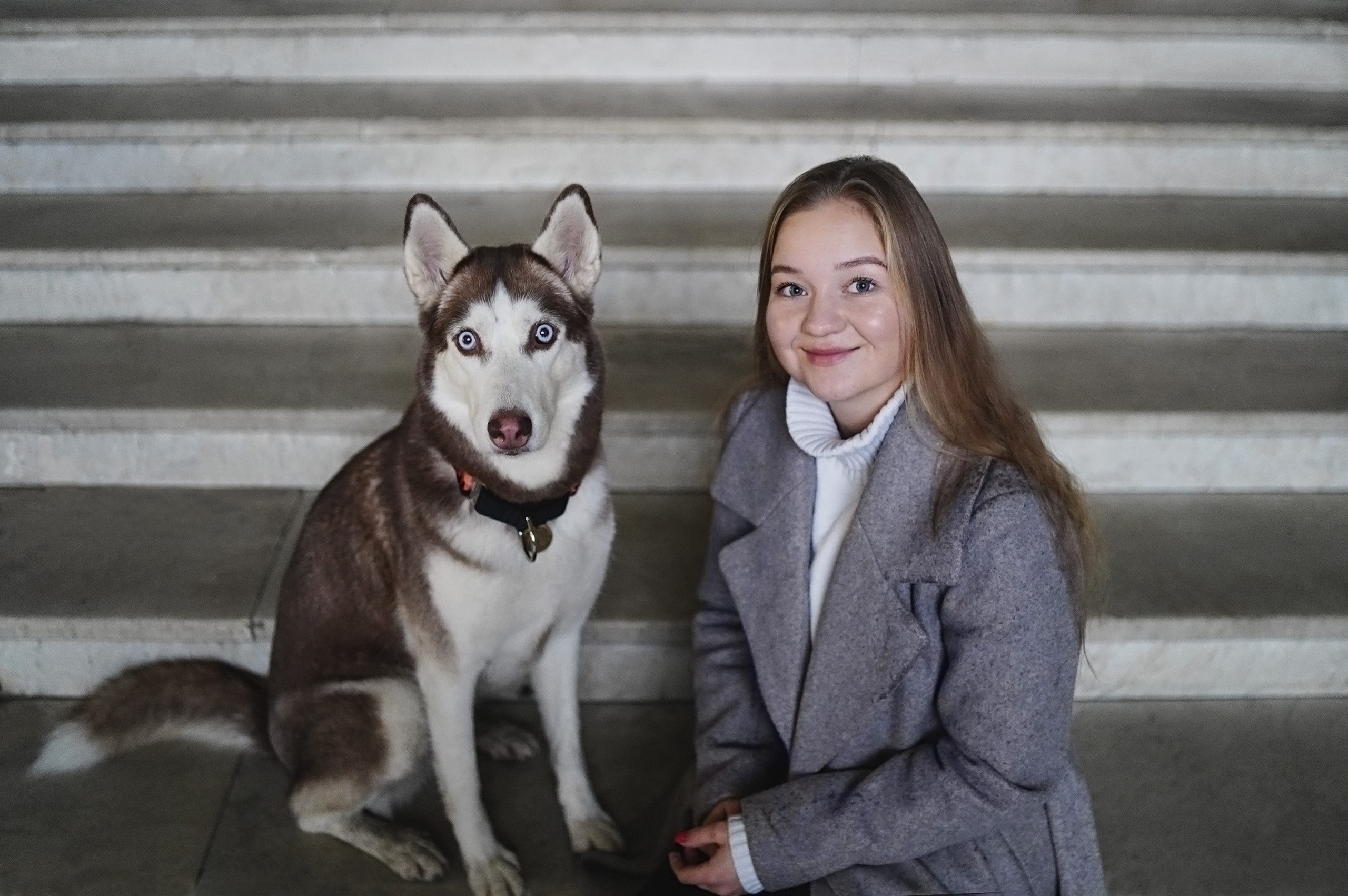 На вокзале. Фотограф анималист
