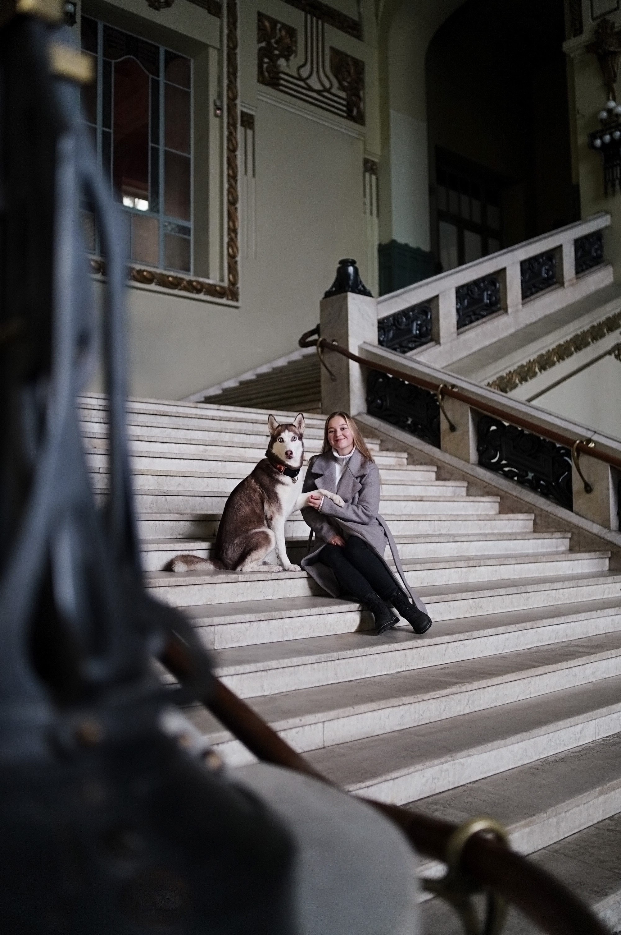 На вокзале. Фотограф анималист