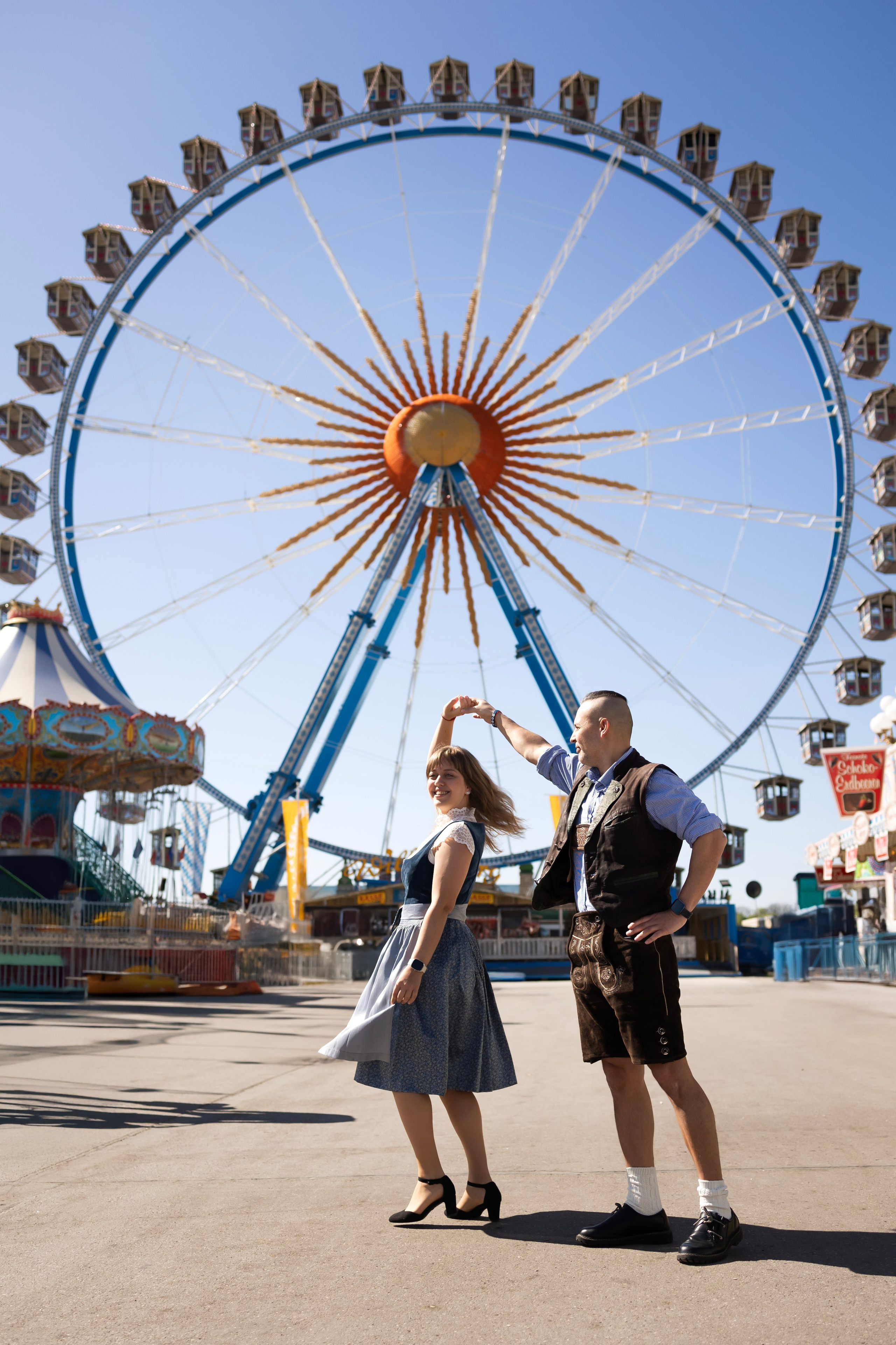 Frühlingsfest. Photographer in Munich