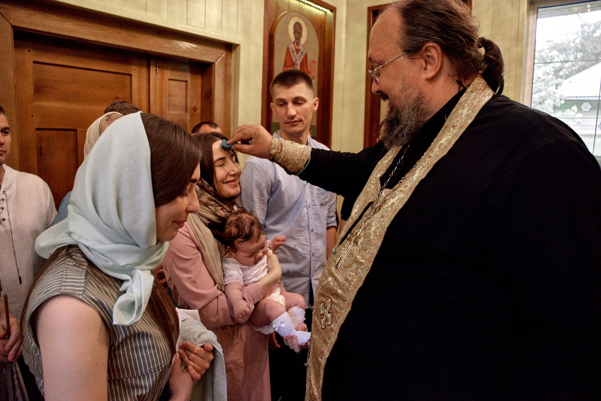 Фотосессия крещение Варвары