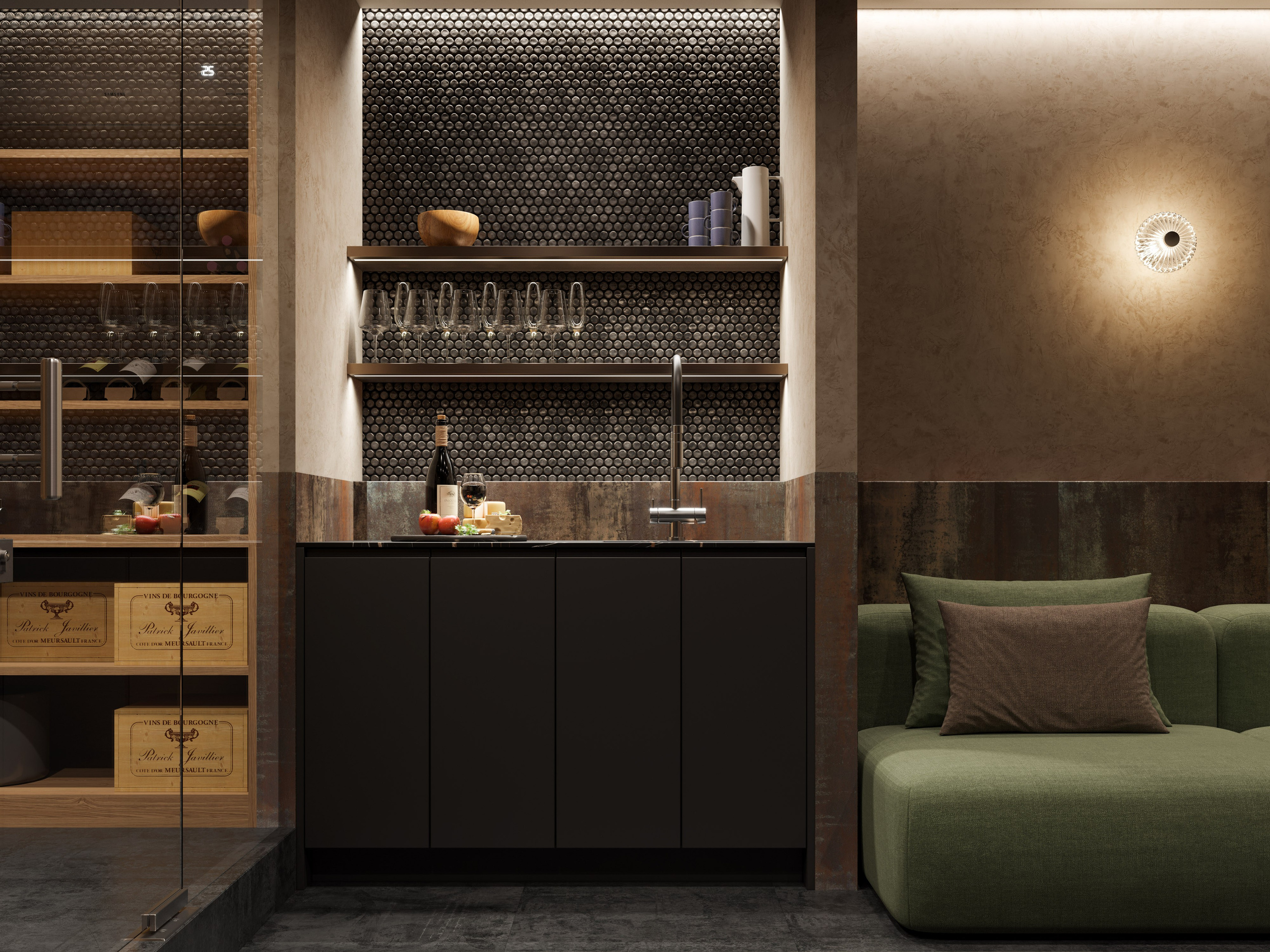 Загородный Дом в Современном Стиле: 3D Визуализации Интерьера с Атмосферой Уюта. Визуализатор интерьера в Москве | Брагин Кирилл