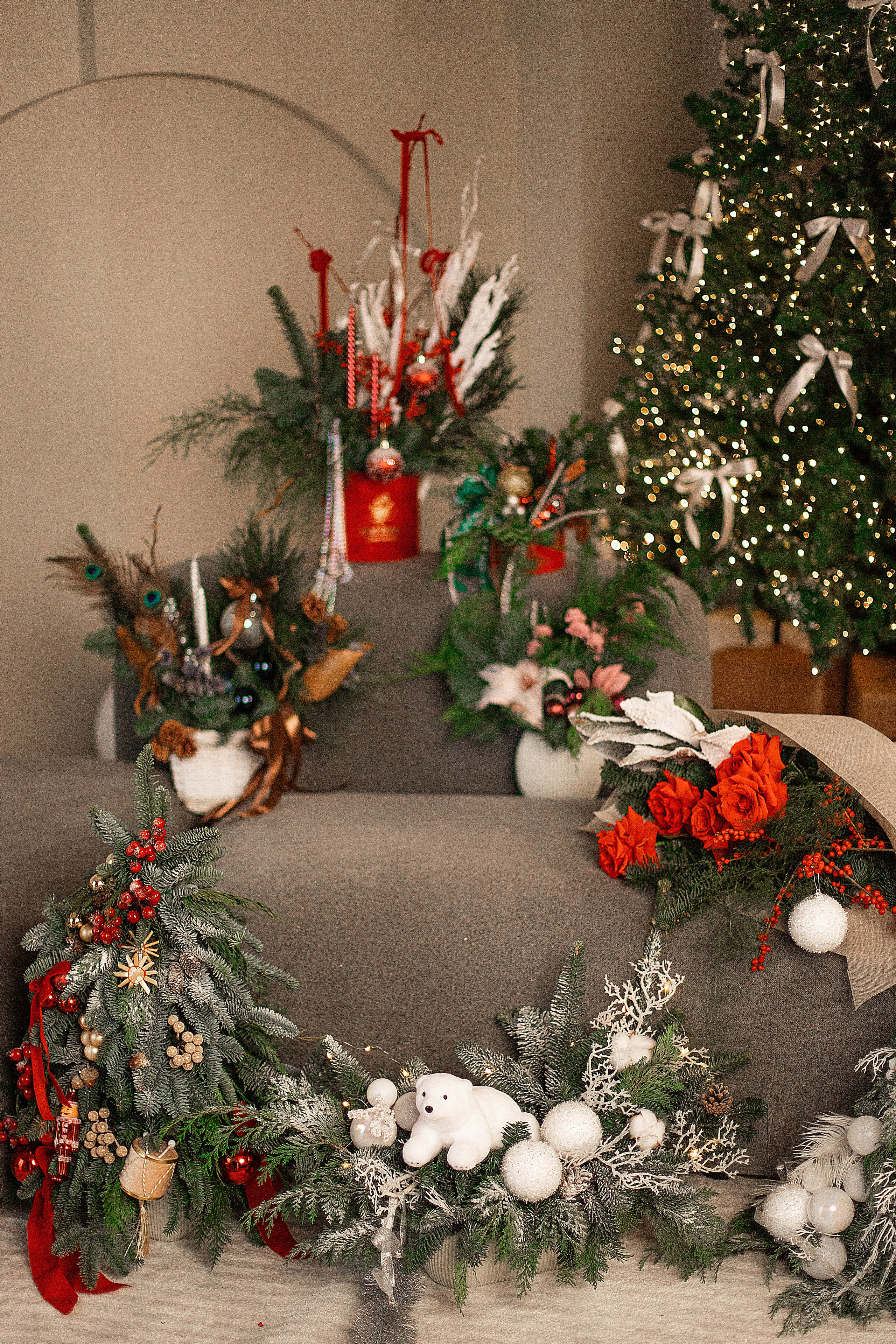 Новогодняя съемка для цветочного бутика. Семейный и индивидуальный фотограф в Ростове-на-Дону