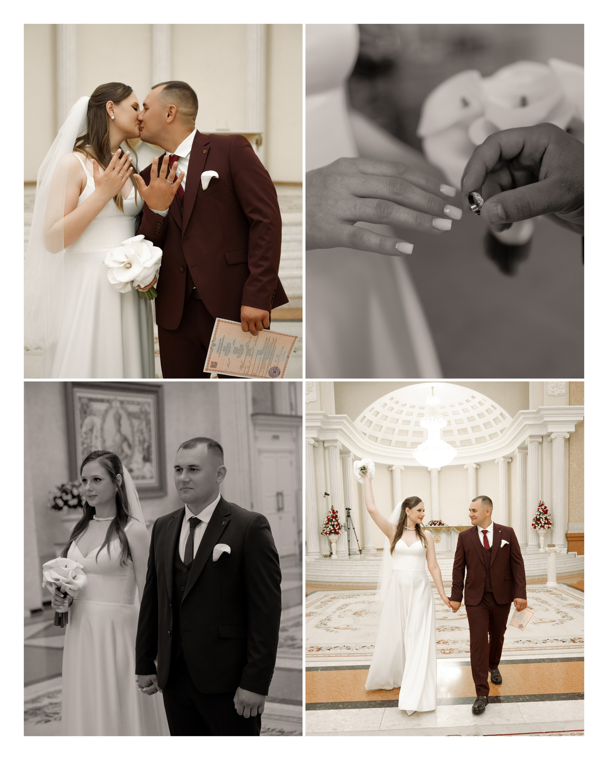 Загс (студия и прогулка). Свадебный и семейный фотограф в Краснодаре Алина Мельник