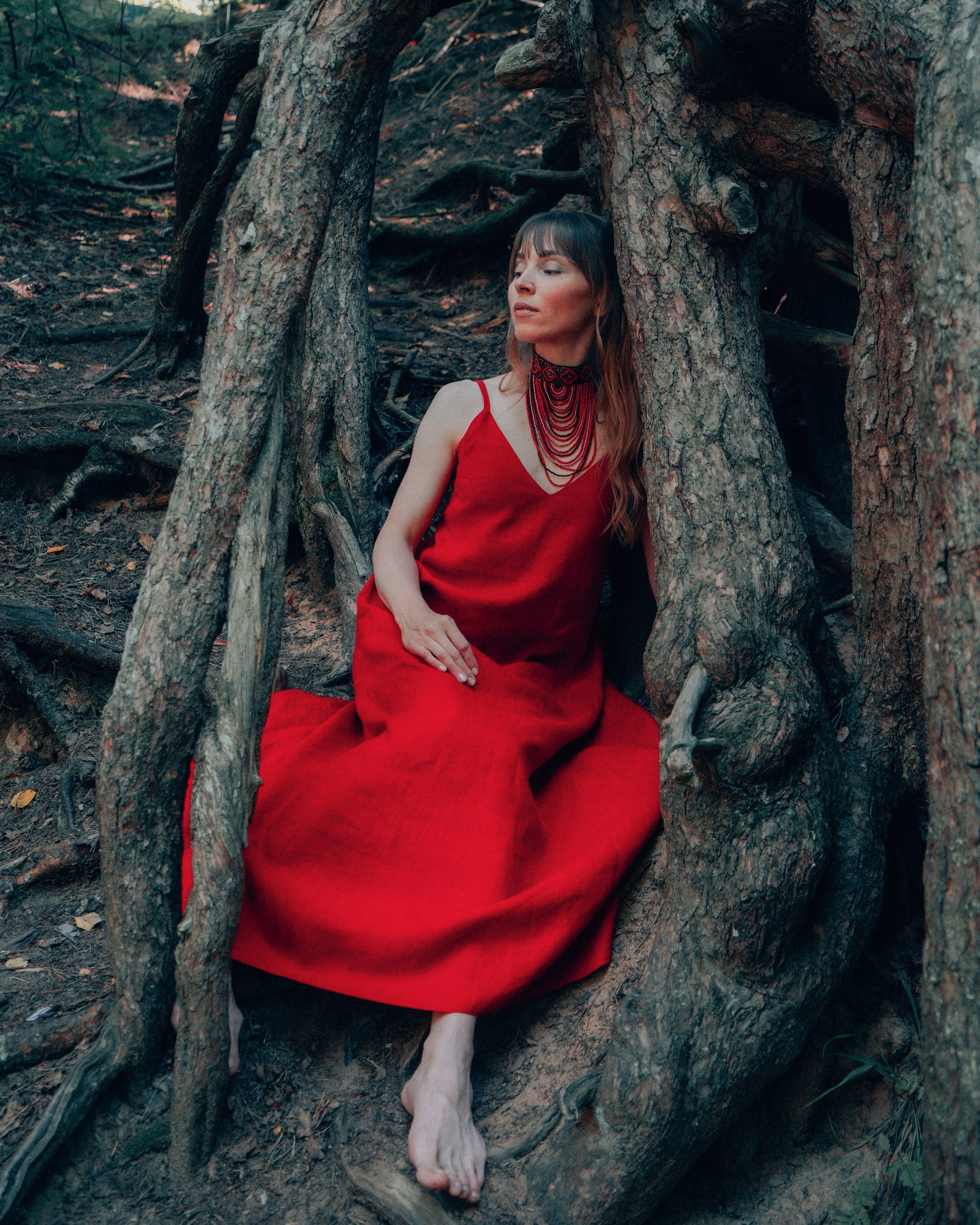 Фотосессия для Ольги и её новой коллекции платьев в Комарово. Светлана Гопанюк. Портретный фотограф. Санкт-Петербург. СПб