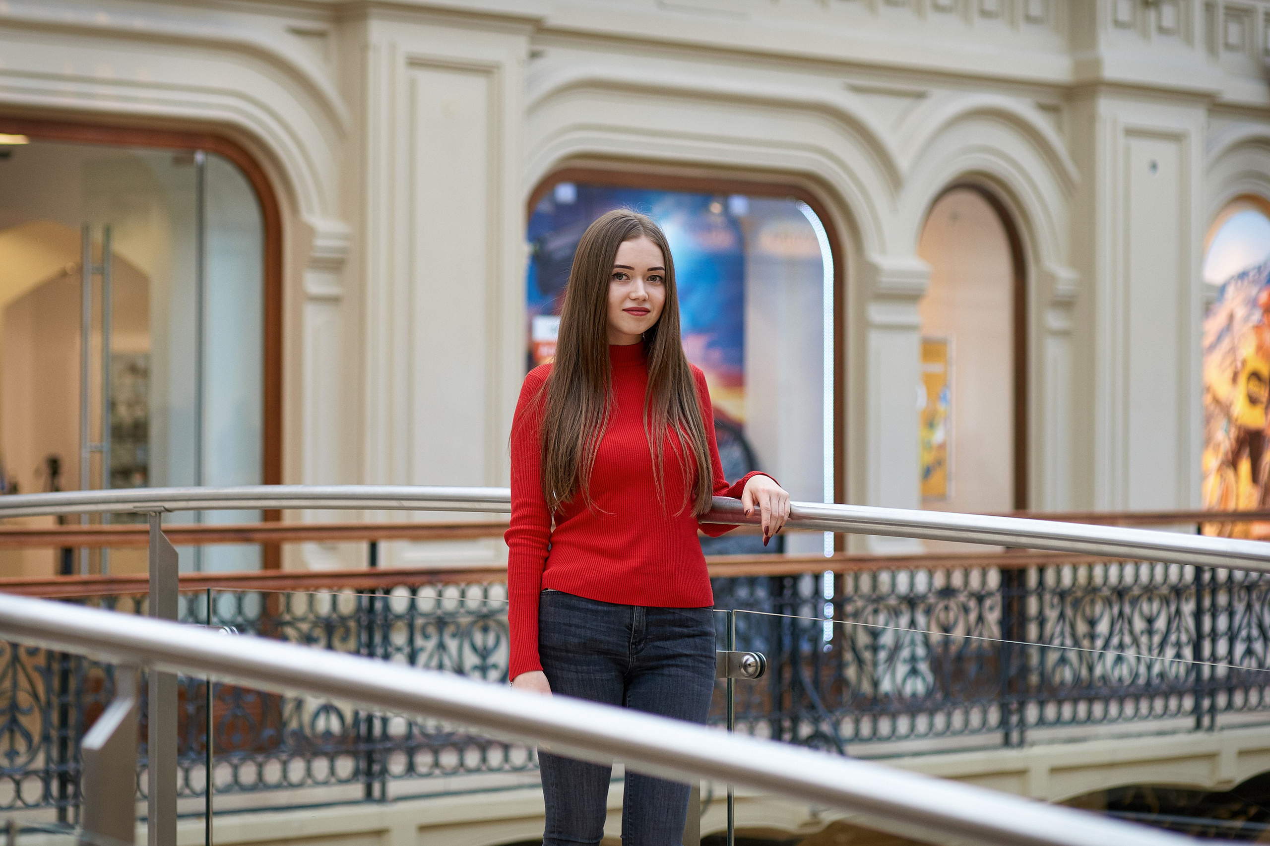 Портретная фотография в ГУМе, Москва