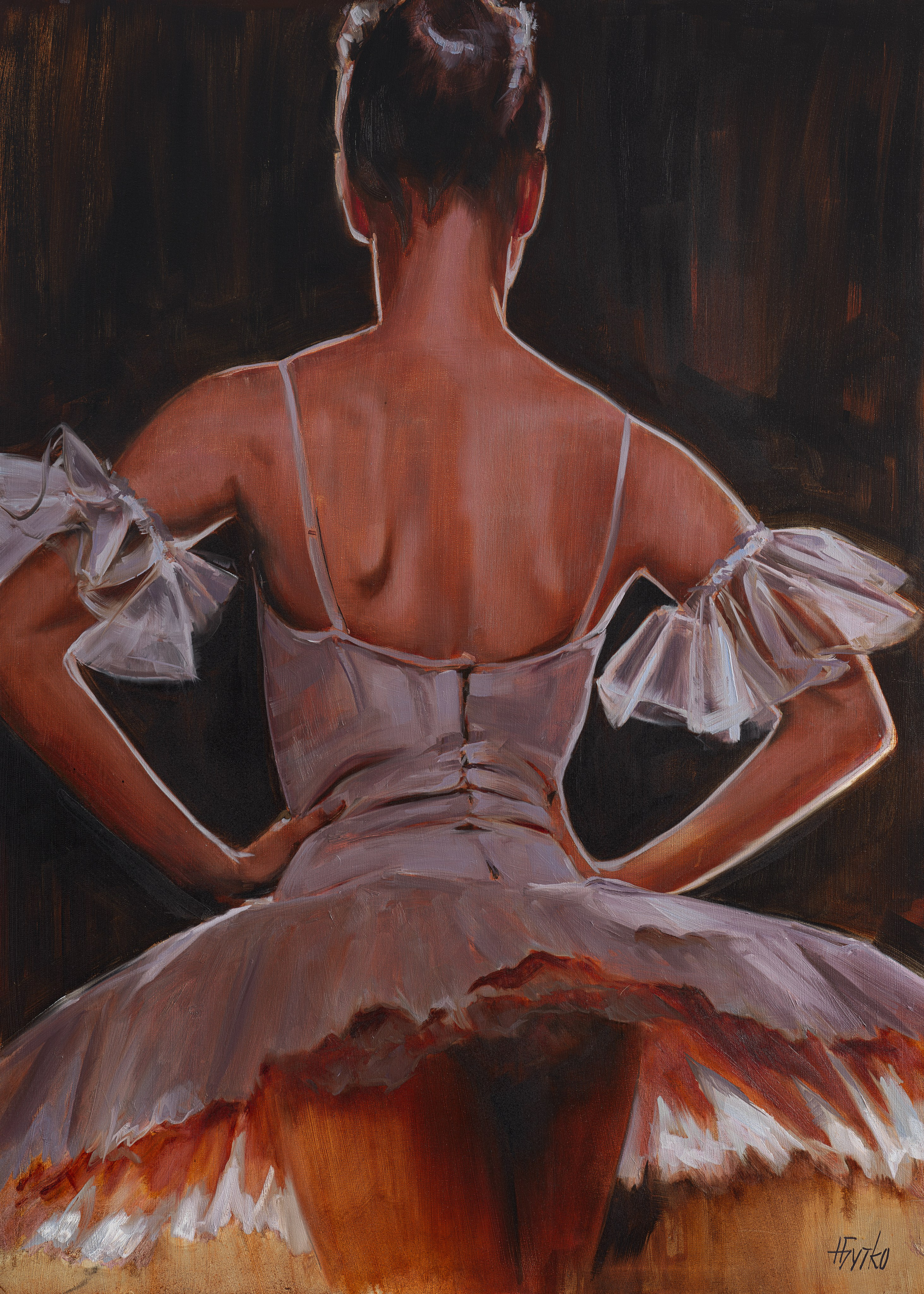 «Ещё минута» - художник Наталия Бутко (холст, масло, 140x100 см, 2024)