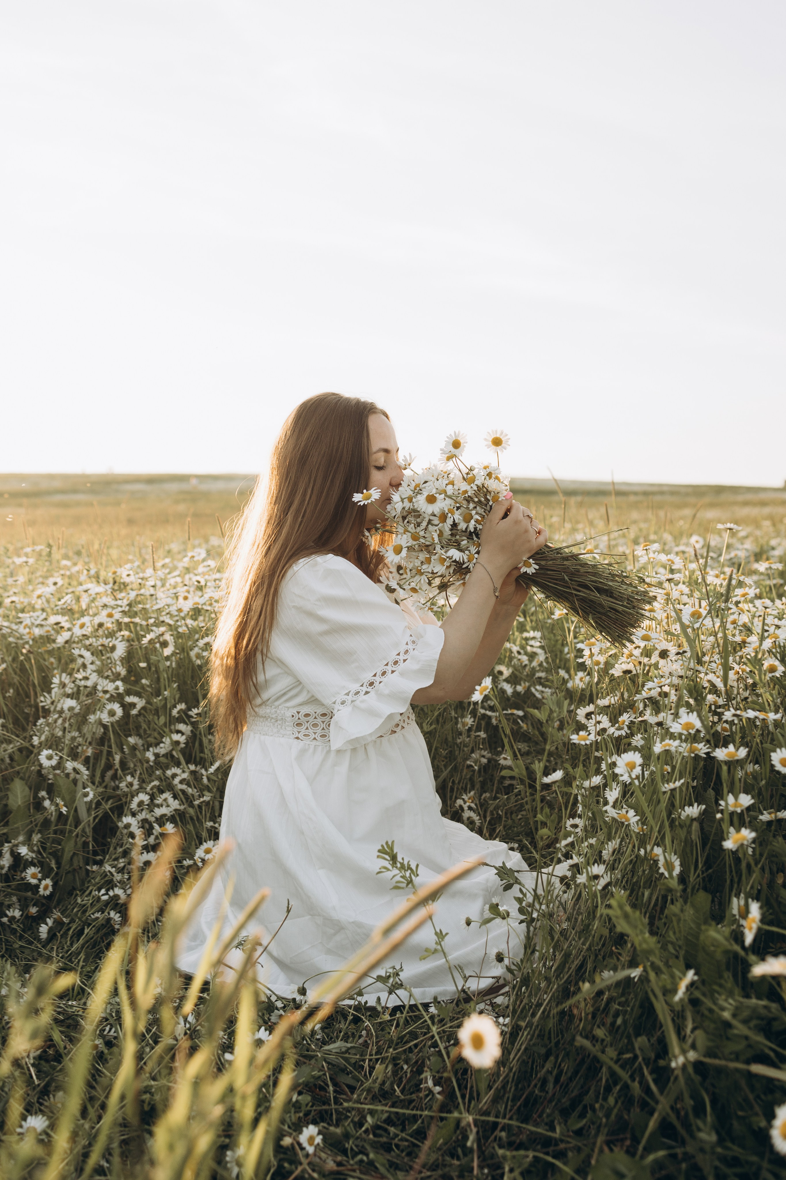 Маша и ромашки. Семейный фотограф в Москве Виктория Ястребинская