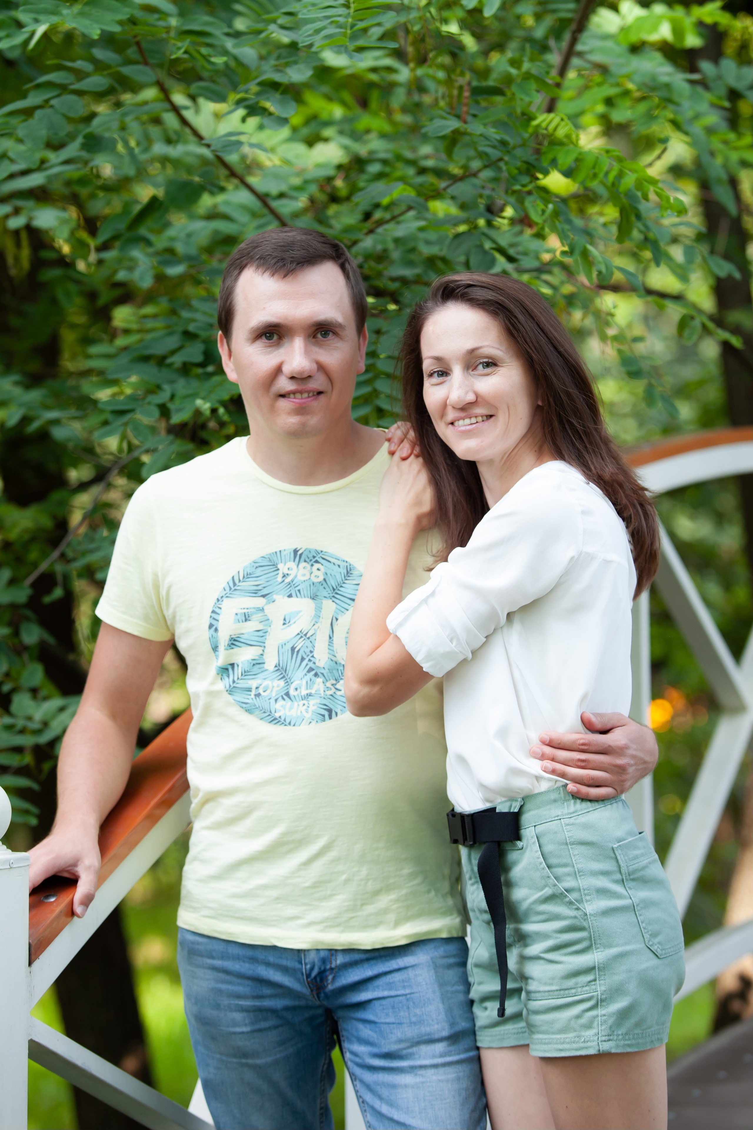 Семейная фотосессия в парке. Фотографы в Москве Светлана Устинова и Сергей Грачев