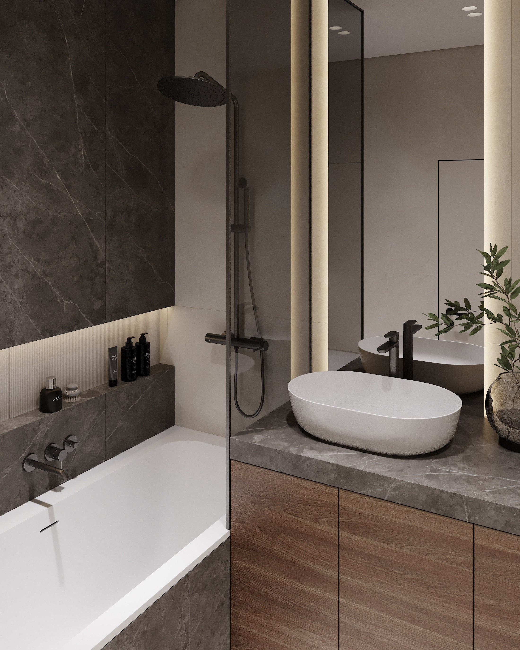 ЖК GREENWOOD 72,0 кв.м. Дизайнер интерьера и 3D визуализатор Ванчугова Ольга