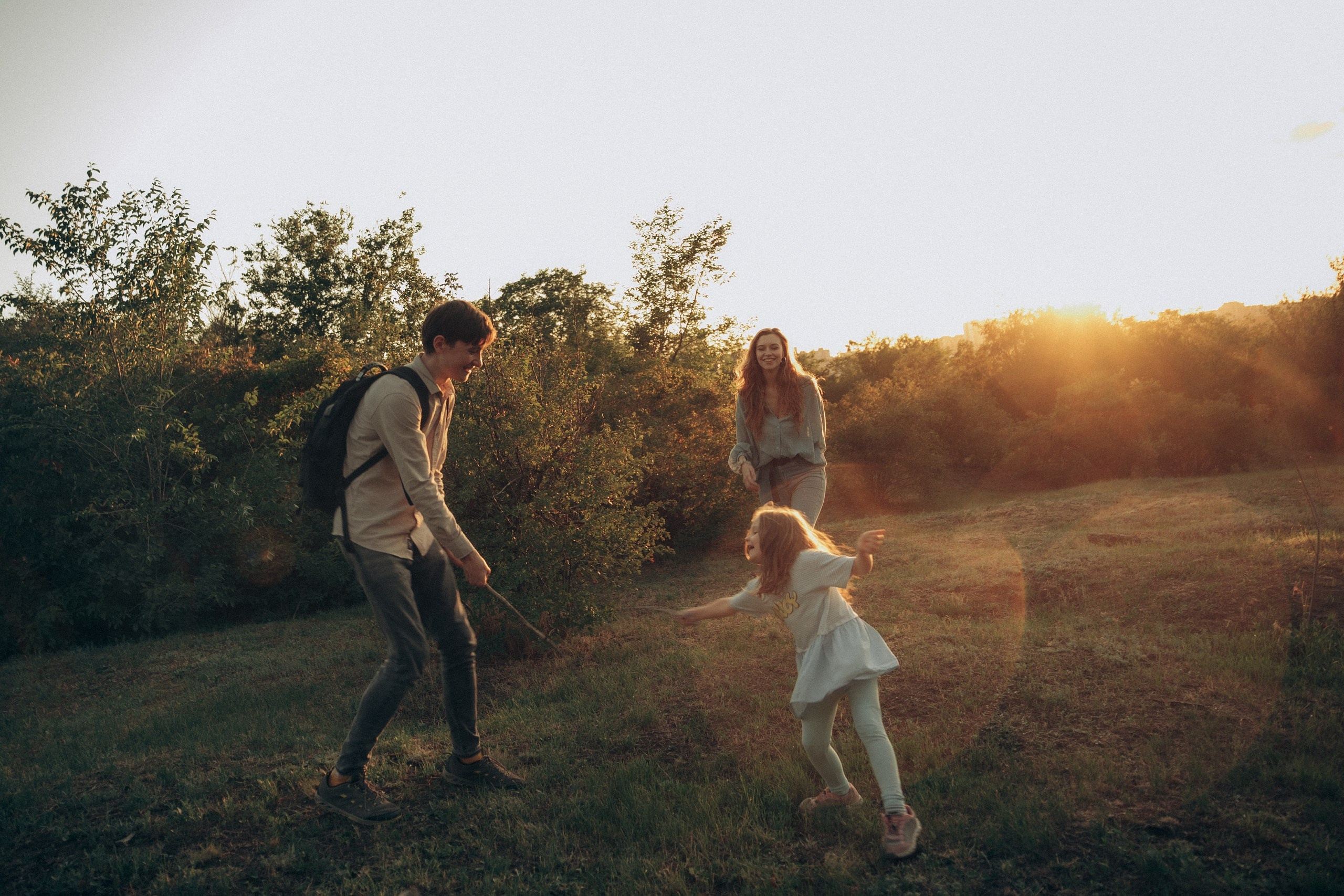 Теплая семейная съемка на природе. Фотограф Мариам Воробьева