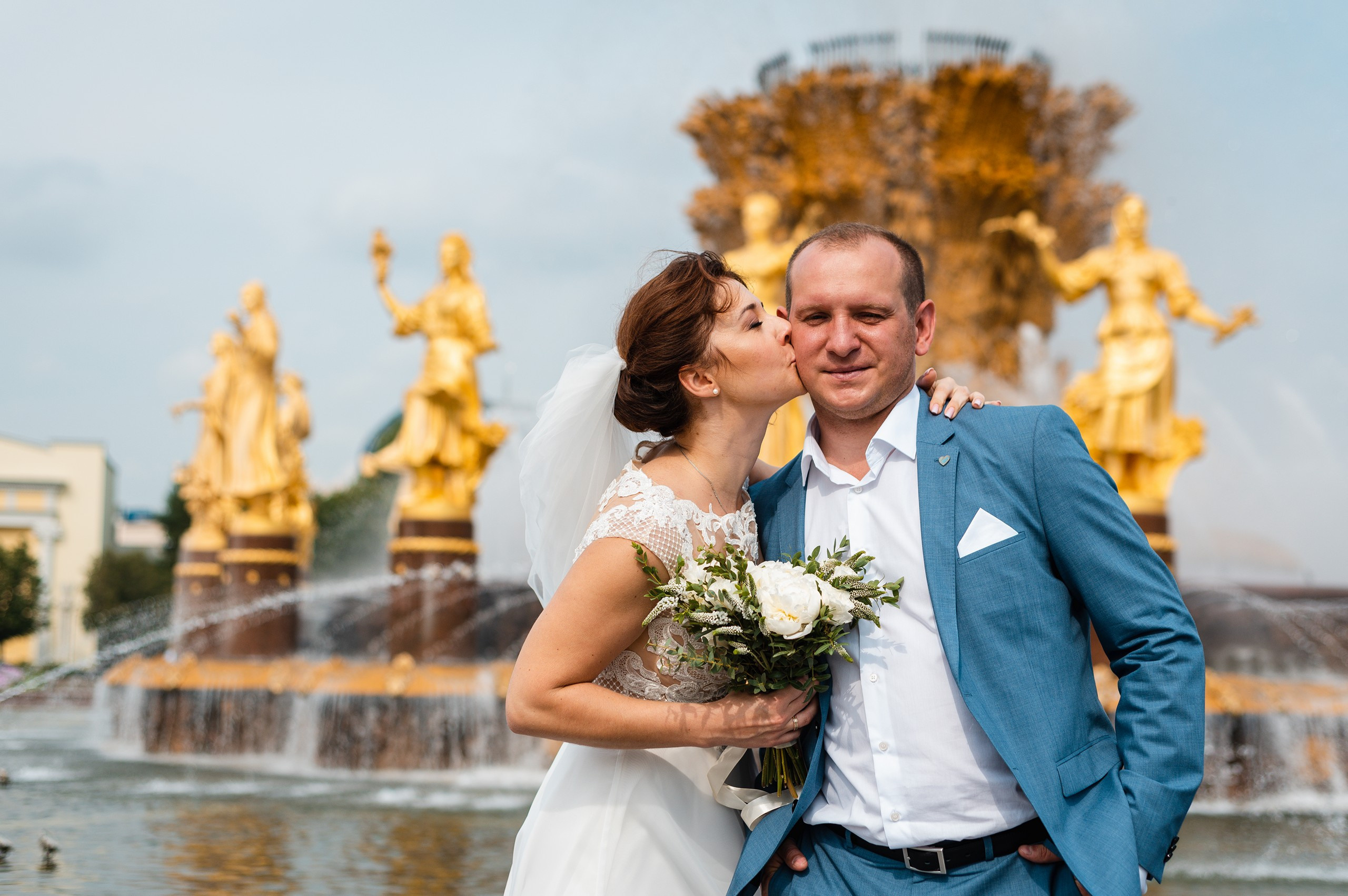 Прогулка молодожёнов Ксении и Александра. Семейный, портретный, репортажный фотограф lifestyle в Москве и Кирове