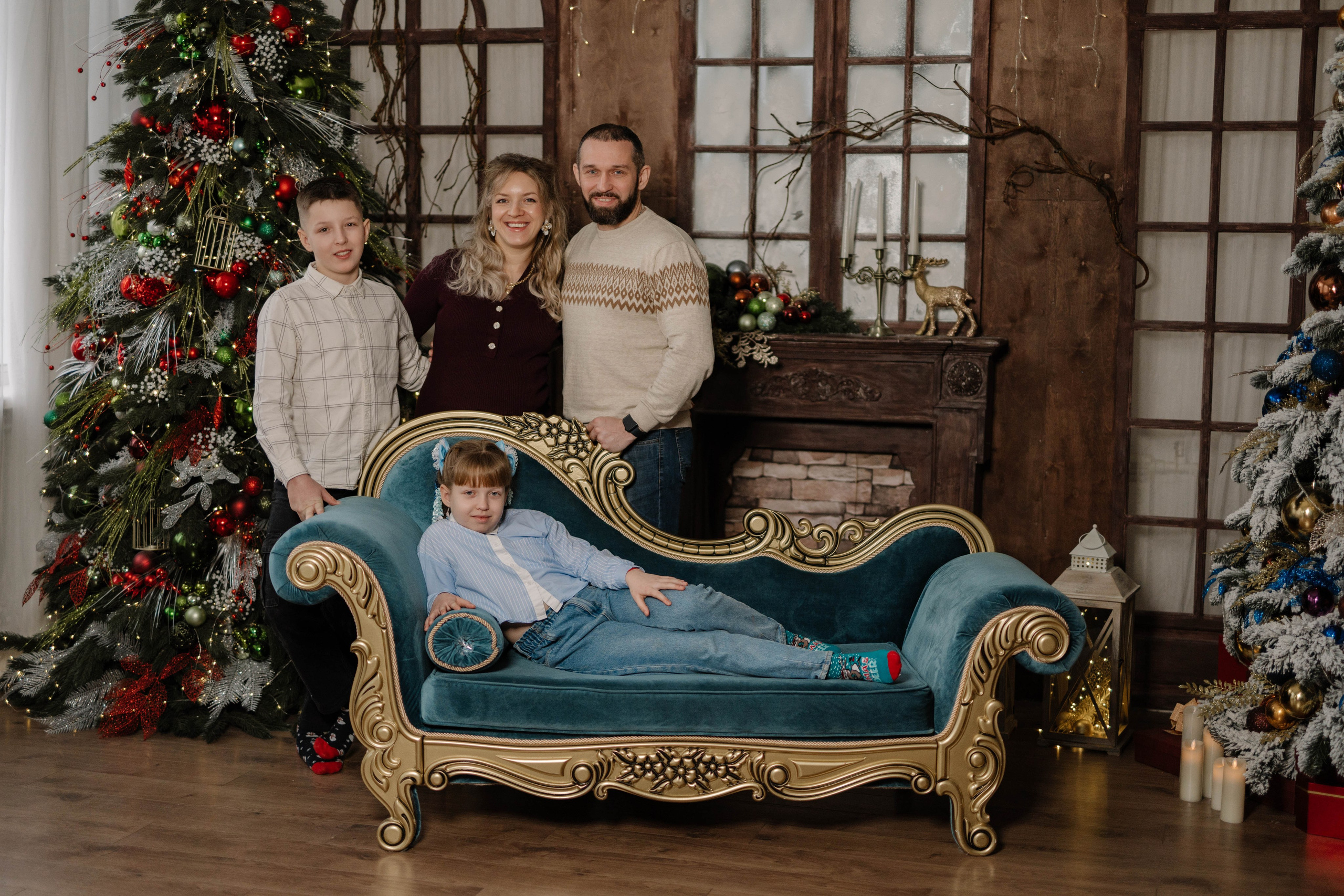 Семейная новогодняя съемка. Свадебный и семейный фотограф в Калуге Анна Киреева