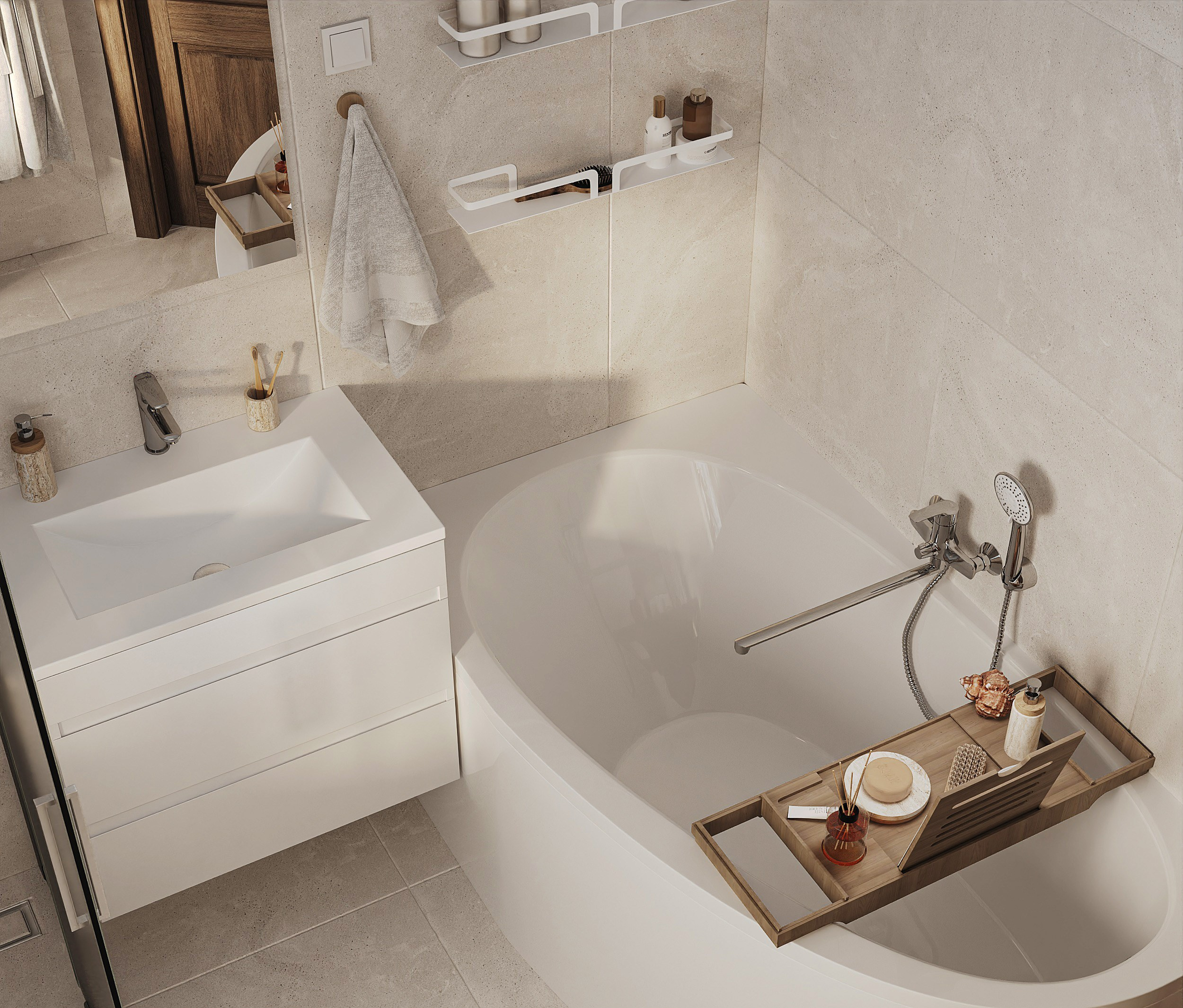 Светлый просторный СУ