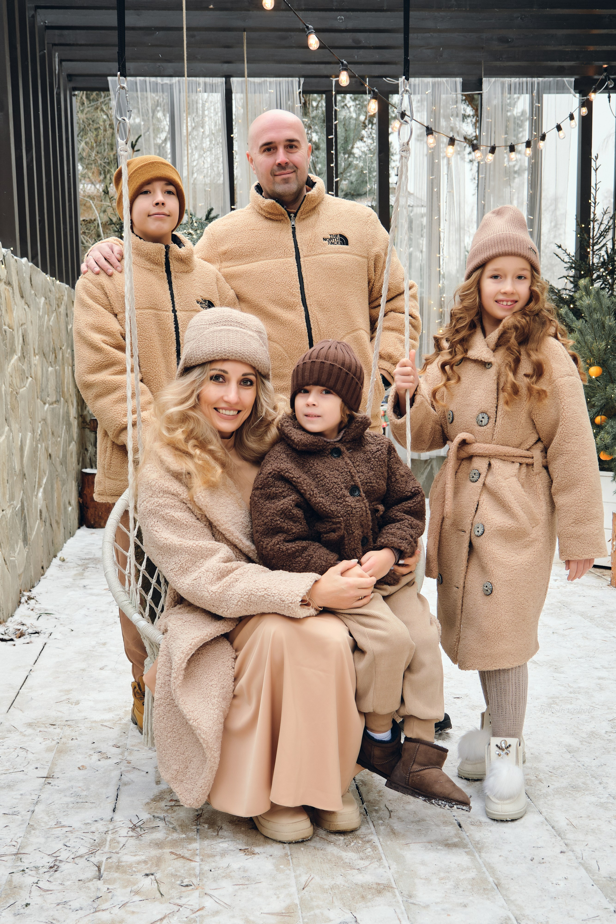 новогодняя фотосессия семейная от фотографа Виктории Колышевой в Москве