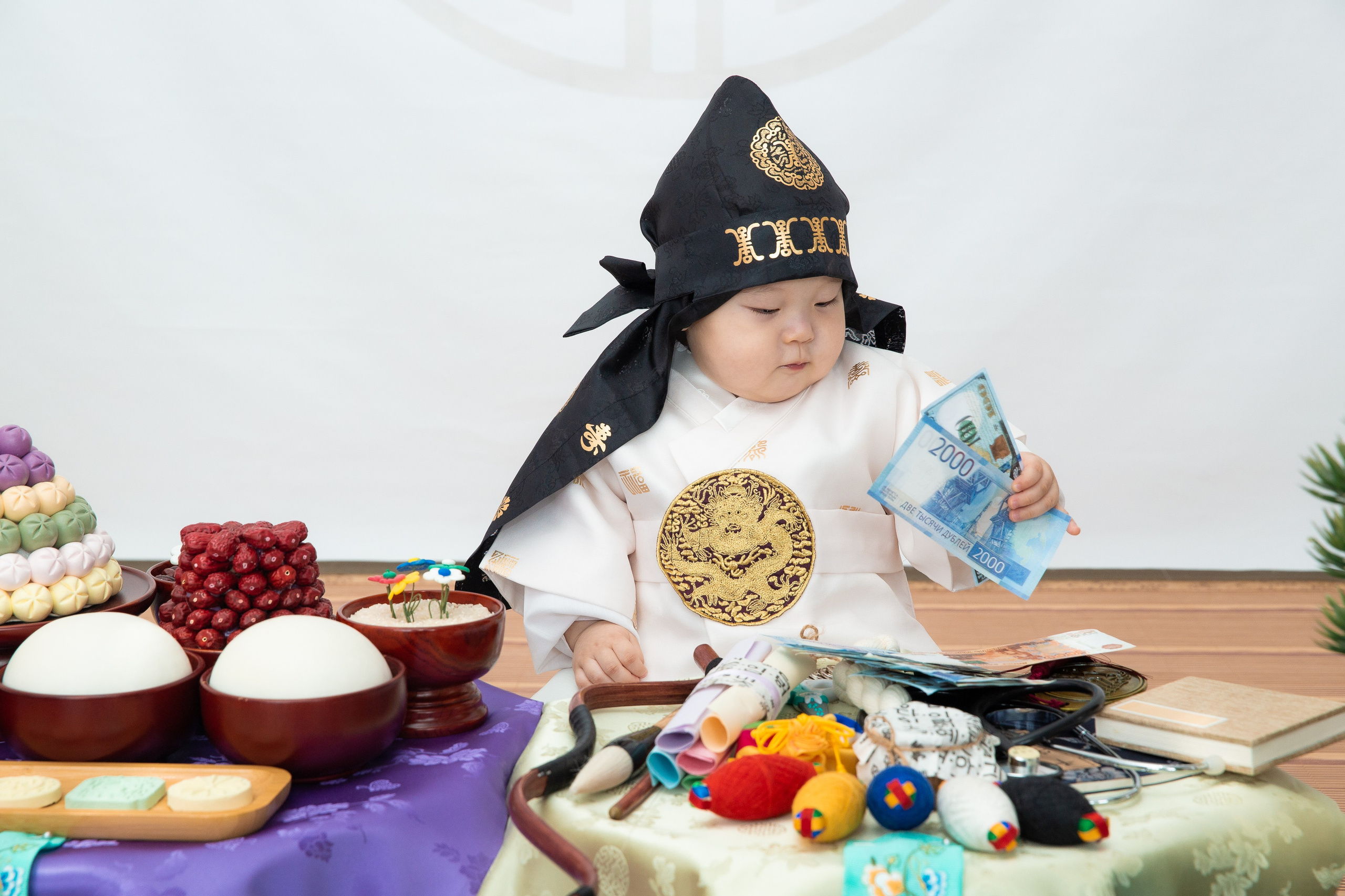 첫돌 Утренняя церемония (малыши). «Инбок» Фото студия