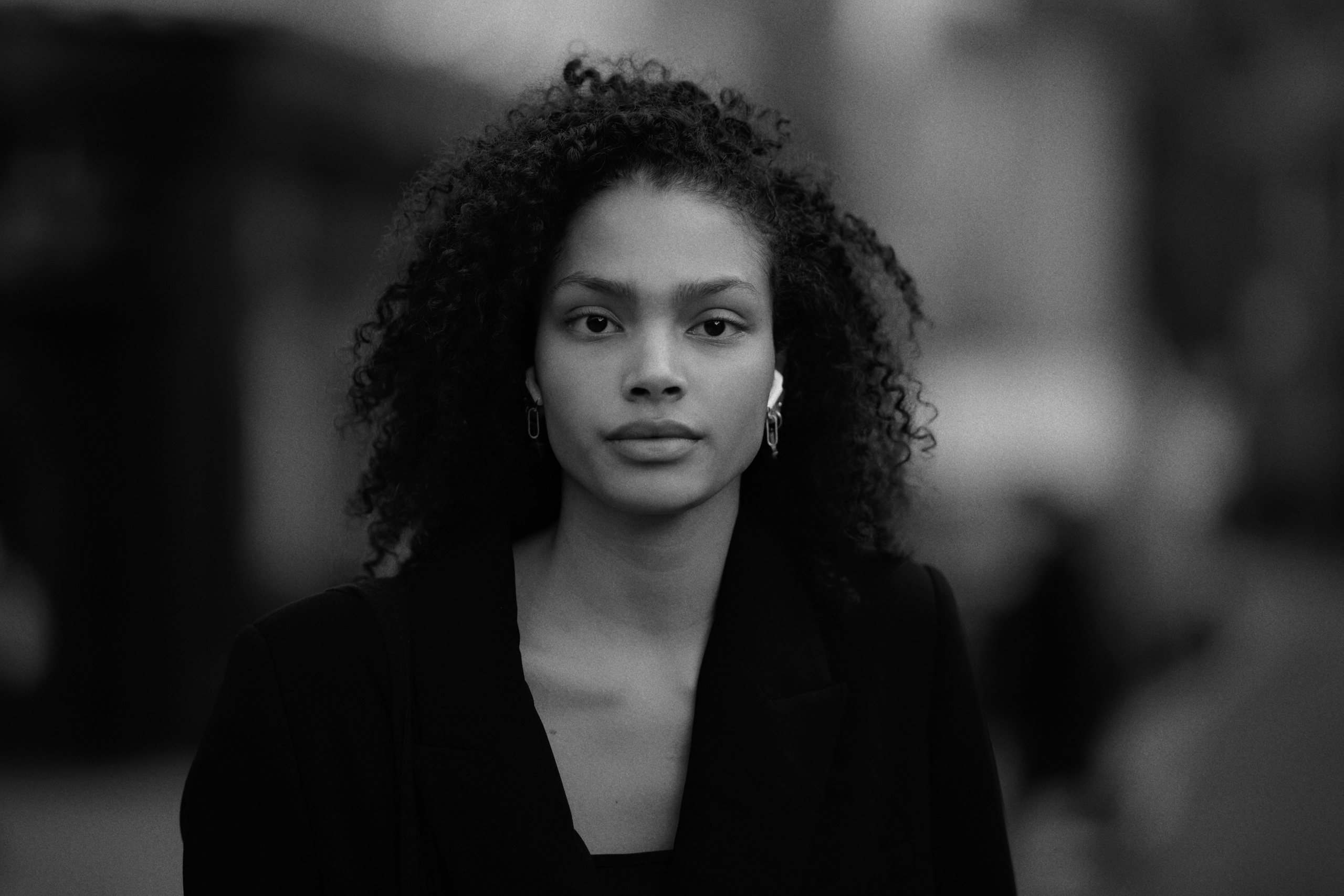 woman black portrait 