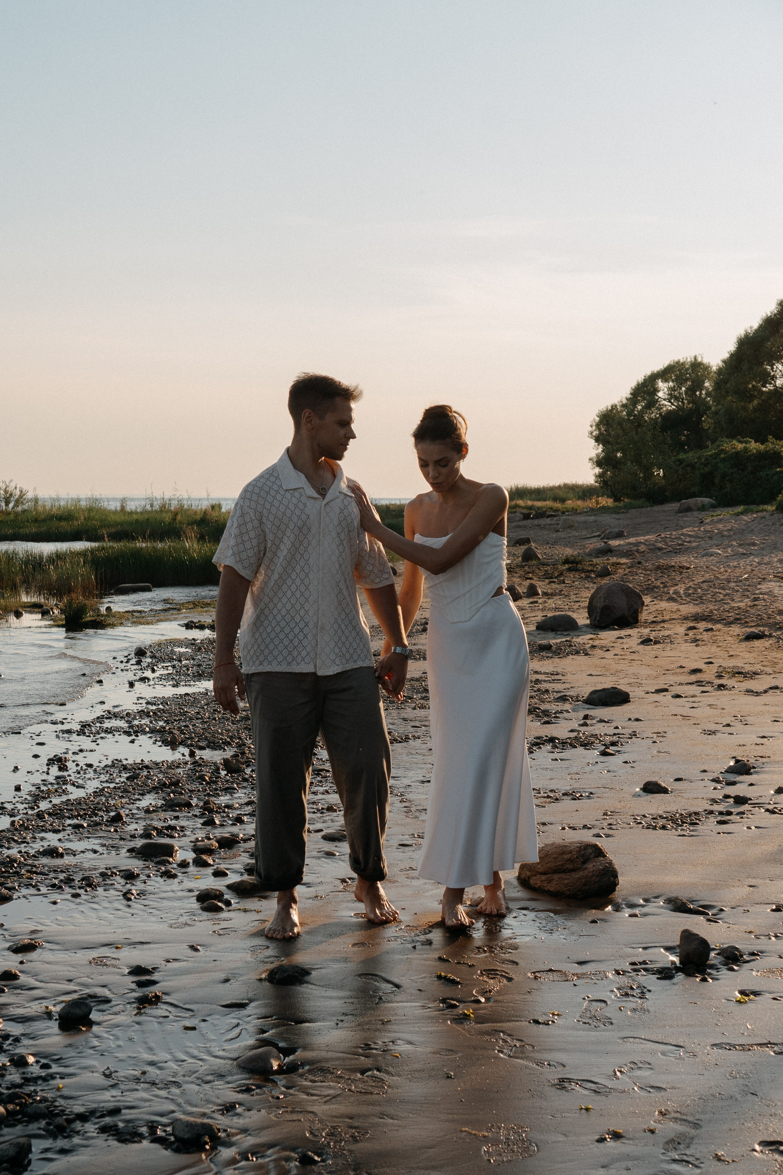 СВАДЕБНАЯ ФОТОСЕССИЯ ВЫЕЗДНОЙ ЦЕРЕМОНИИ (ФИНСКИЙ ЗАЛИВ). Профессиональный фотограф, Санкт-Петербург — Виктория Богомолова