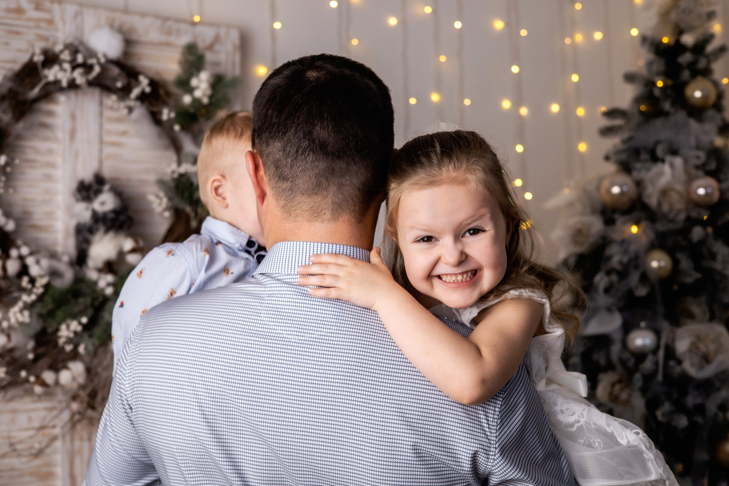 Новогодняя съемка — Игорь, Катя и дети. Фотограф Надежда Лукьянова