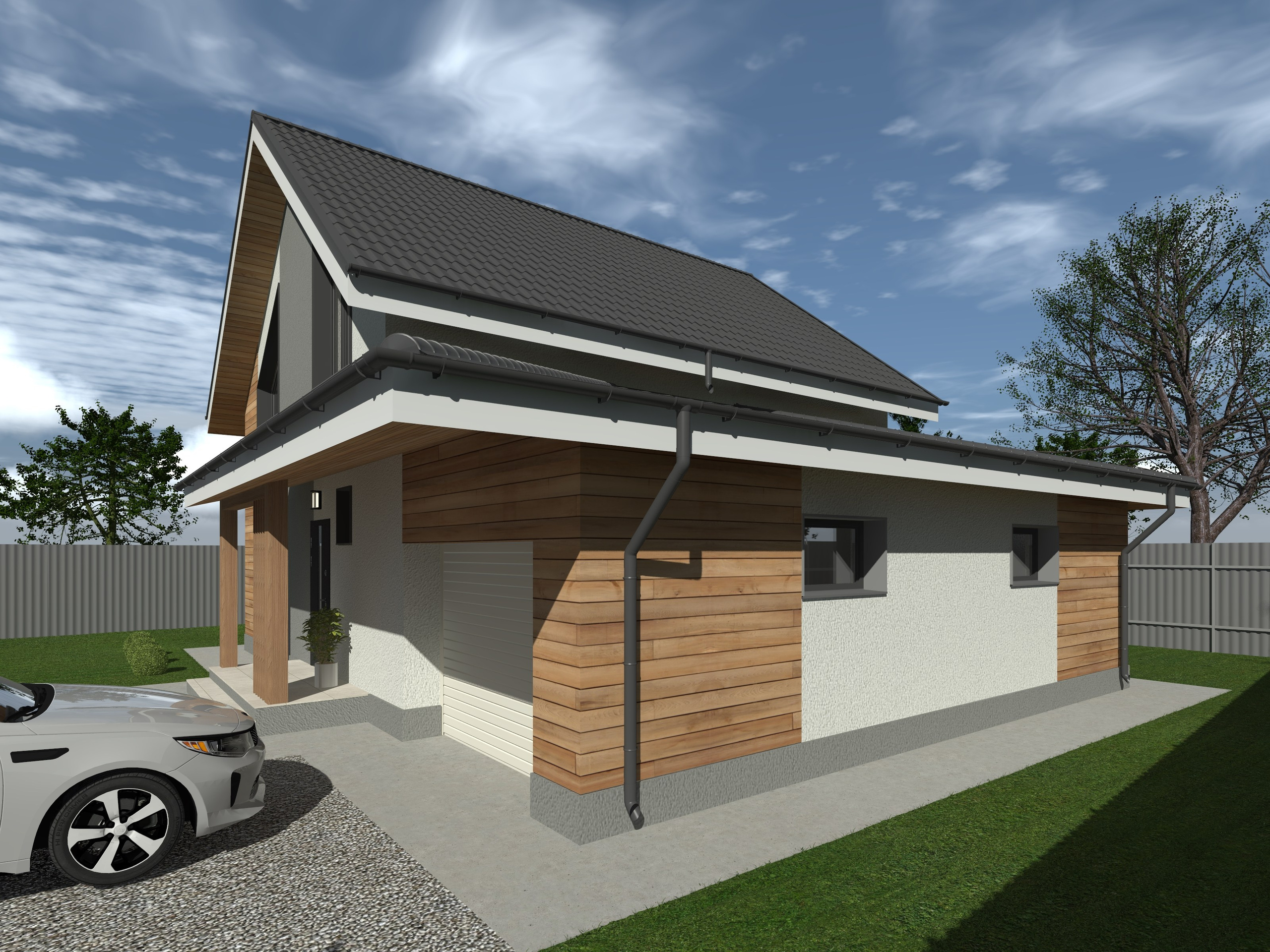 Коттеджный поселок с ИЖД 160 м². ПРОЕКТИРОВАНИЕ ИНТЕРЬЕРОВ И АРХИТЕКТУРНЫХ РЕШЕНИЙ В СТУДИИ SHELOFAST DESIGN