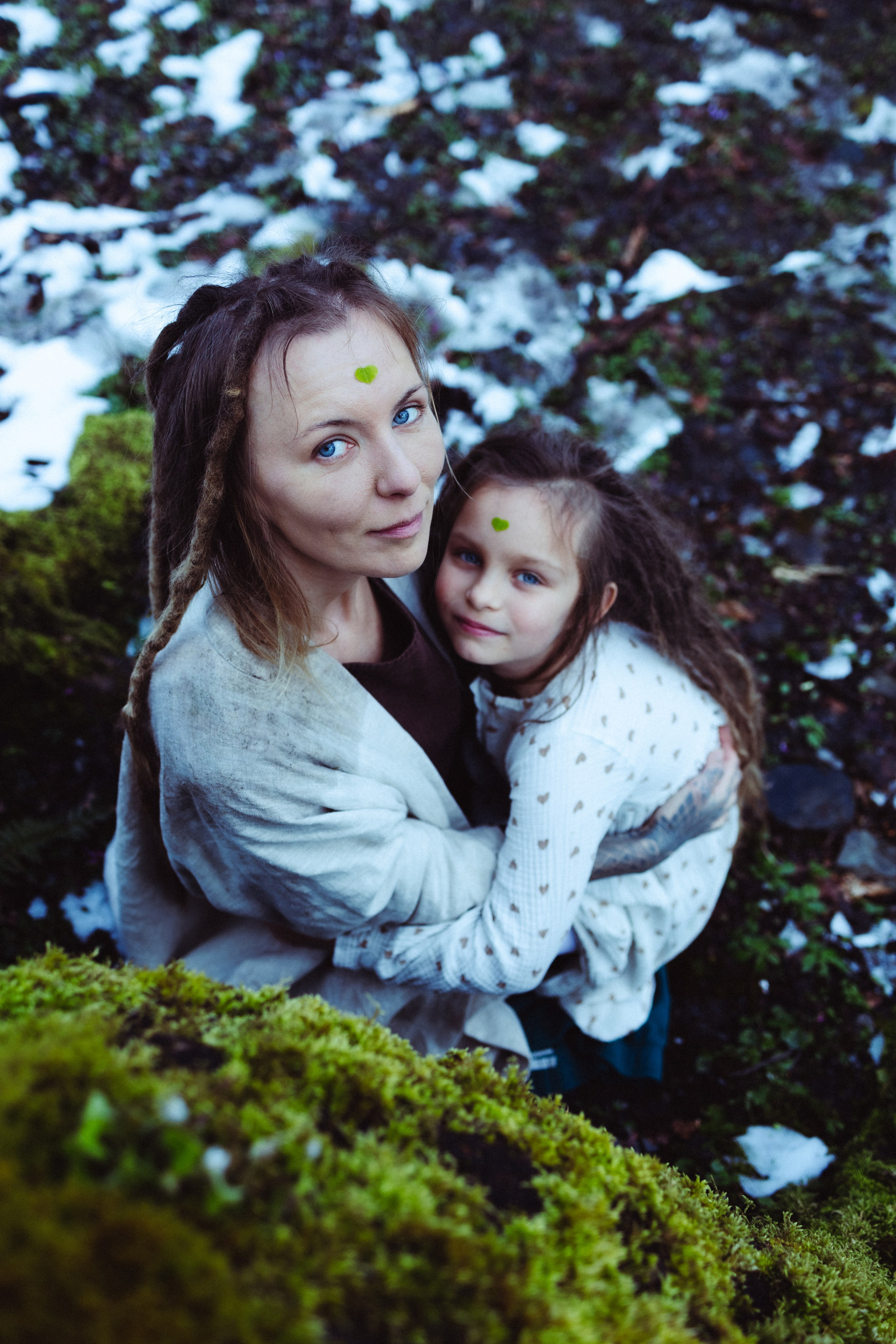 Семейная фотосессия мамы и дочери