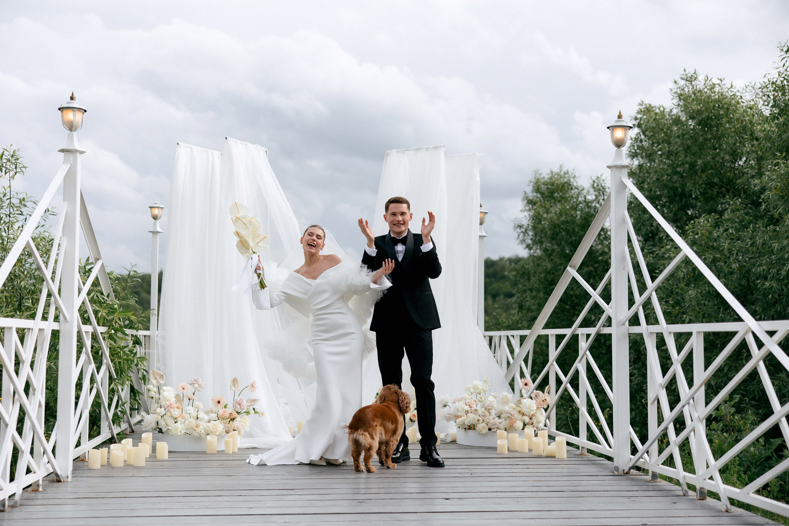 Свадебная фотосессия Настя, Макс и Карюша. Свадебный фотограф Москва