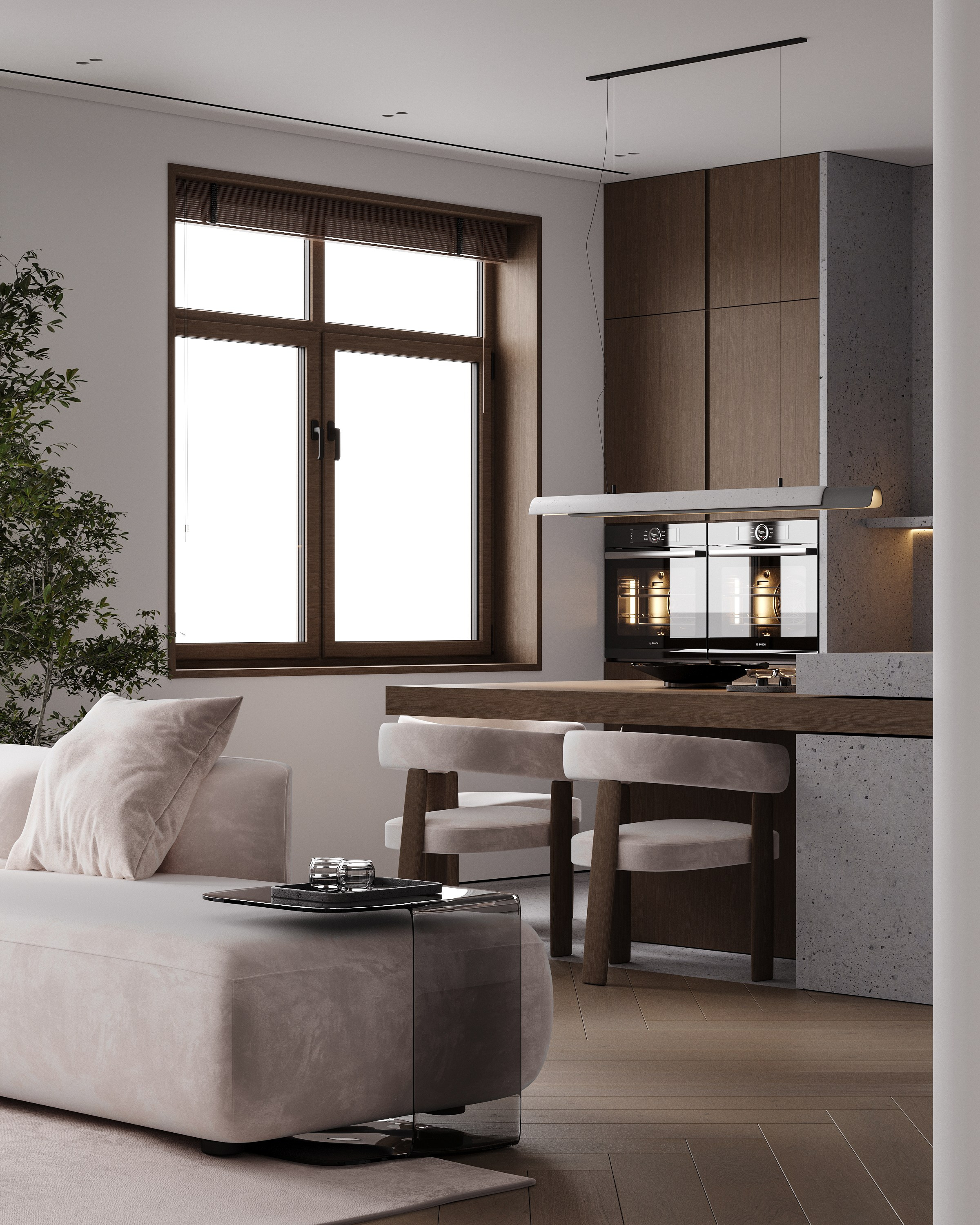 Living room. 3D визуализация интерьеров — Ирина