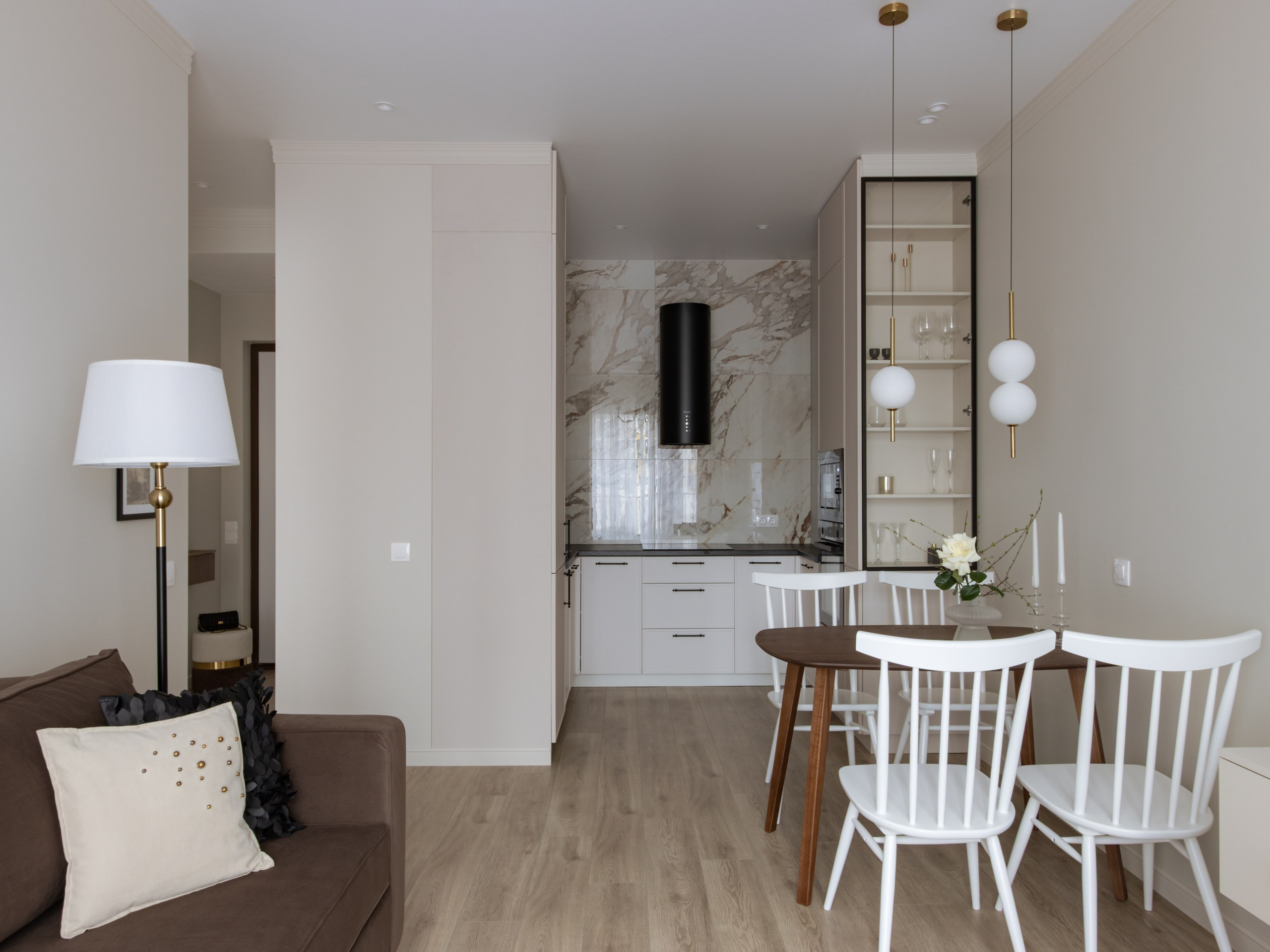 Проект квартиры под аренду дизайнера Екатерины Шейн, 2026. Интерьерный фотограф в Санкт-Петербурге