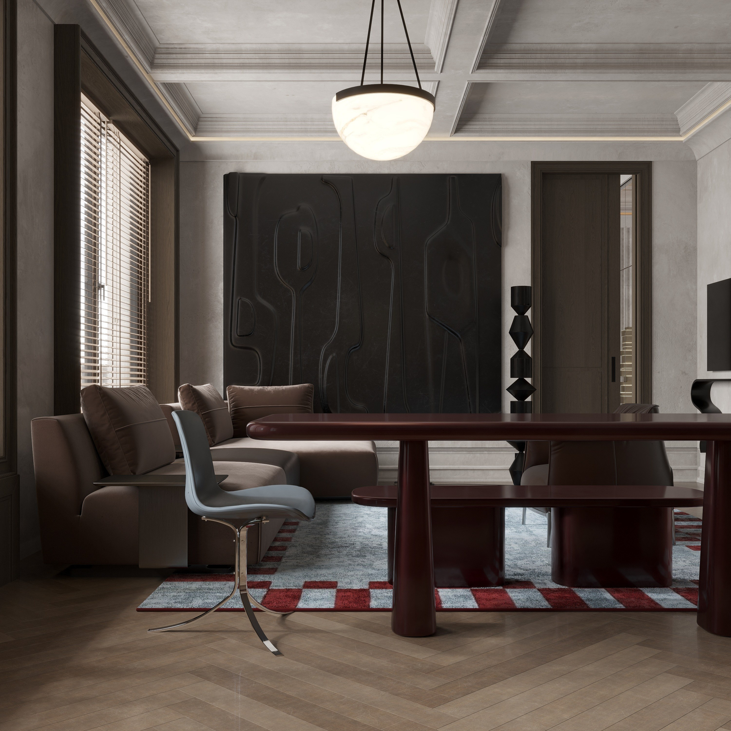 3д визуализация кв. 70 м² г. Москва. Ксения. 3D‑визуализатор