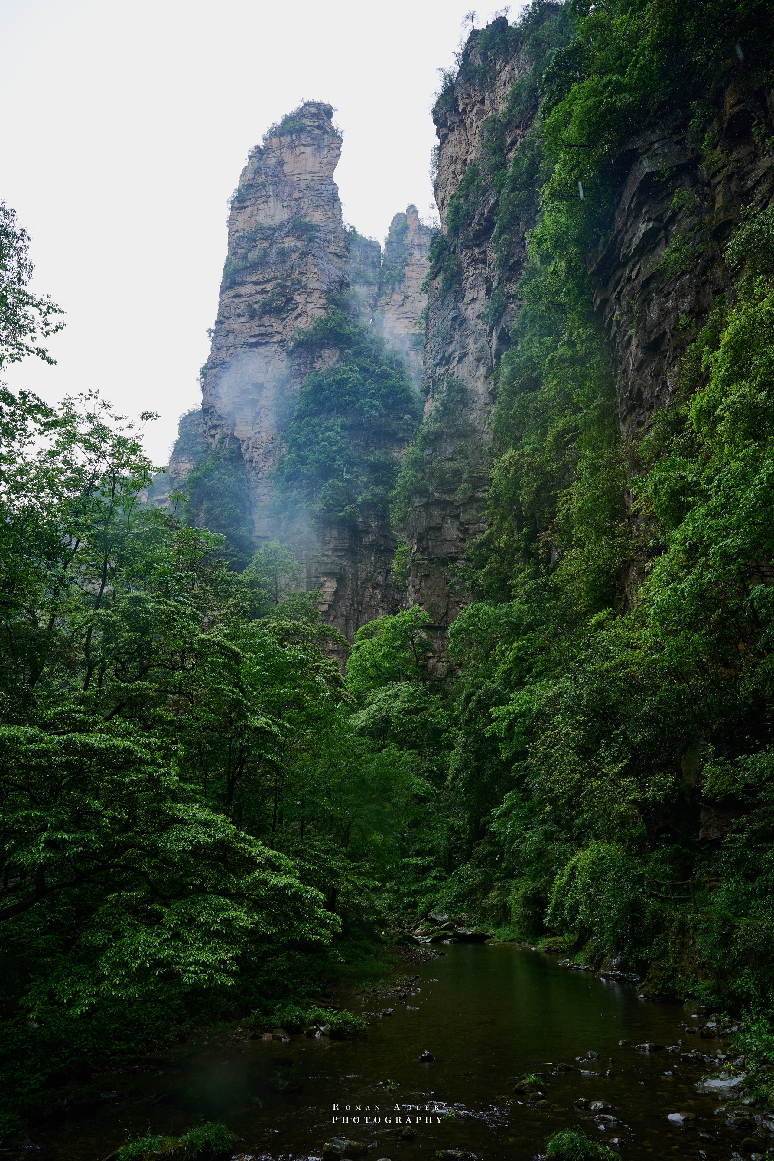 Zhangjiajie. Here, the sky seems to descend to the earth