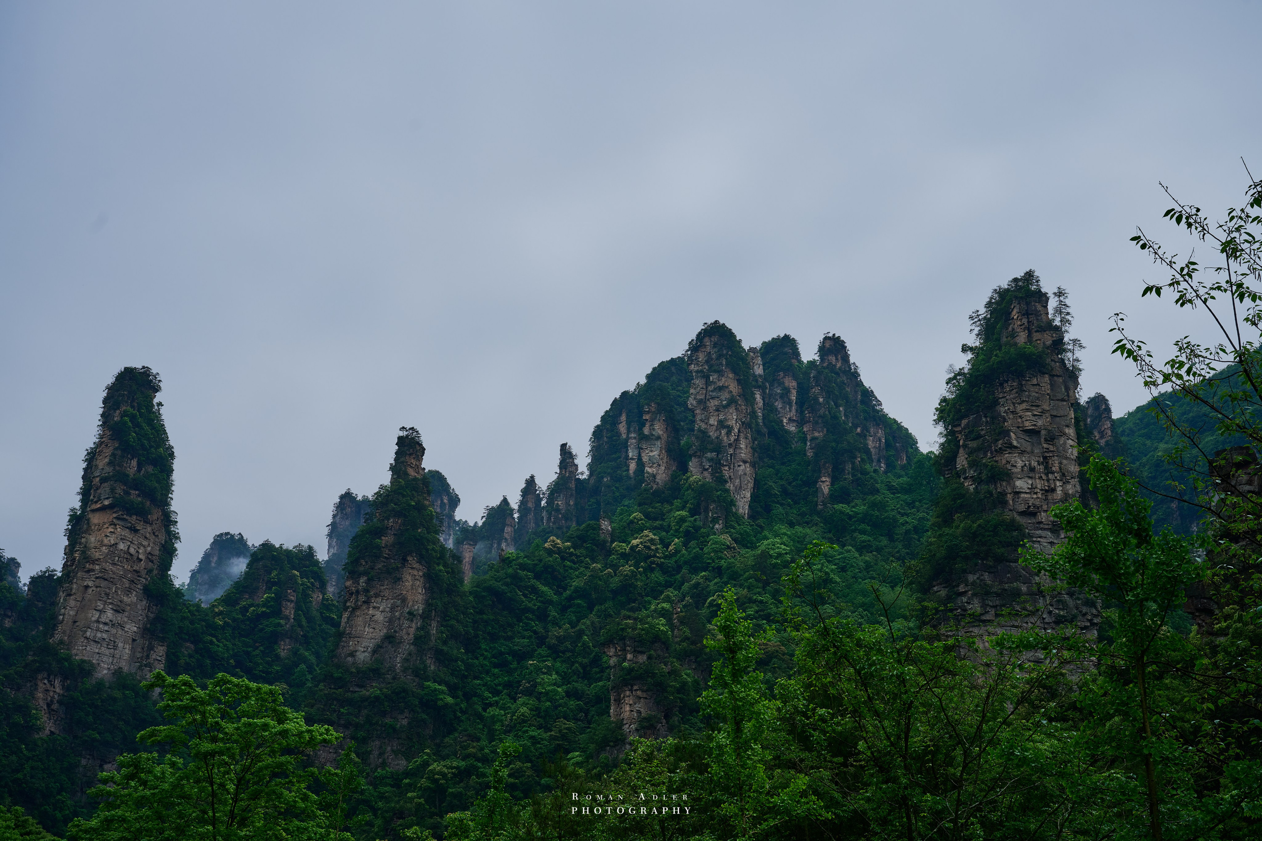 Zhangjiajie. Here, the sky seems to descend to the earth