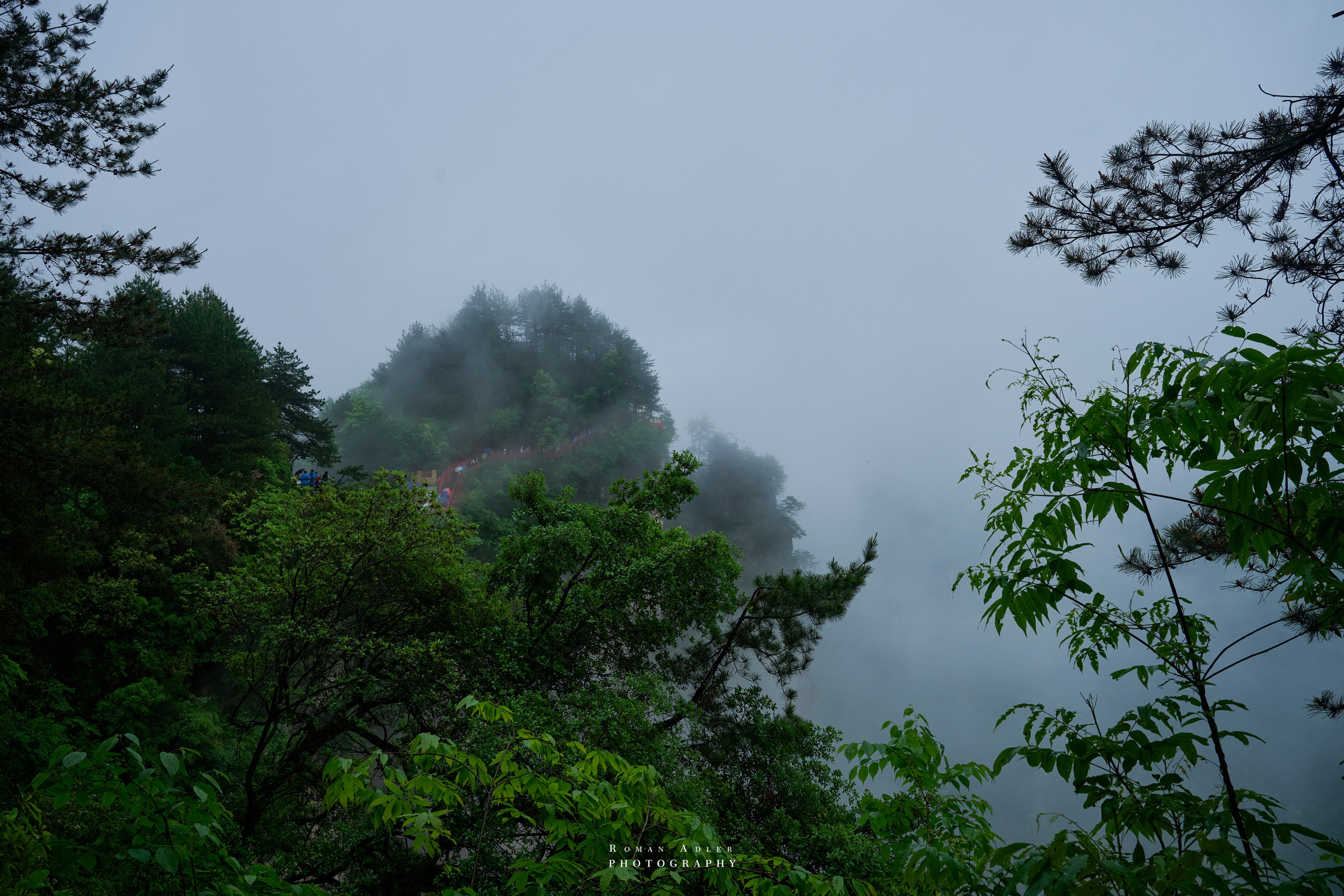 Zhangjiajie. Here, the sky seems to descend to the earth