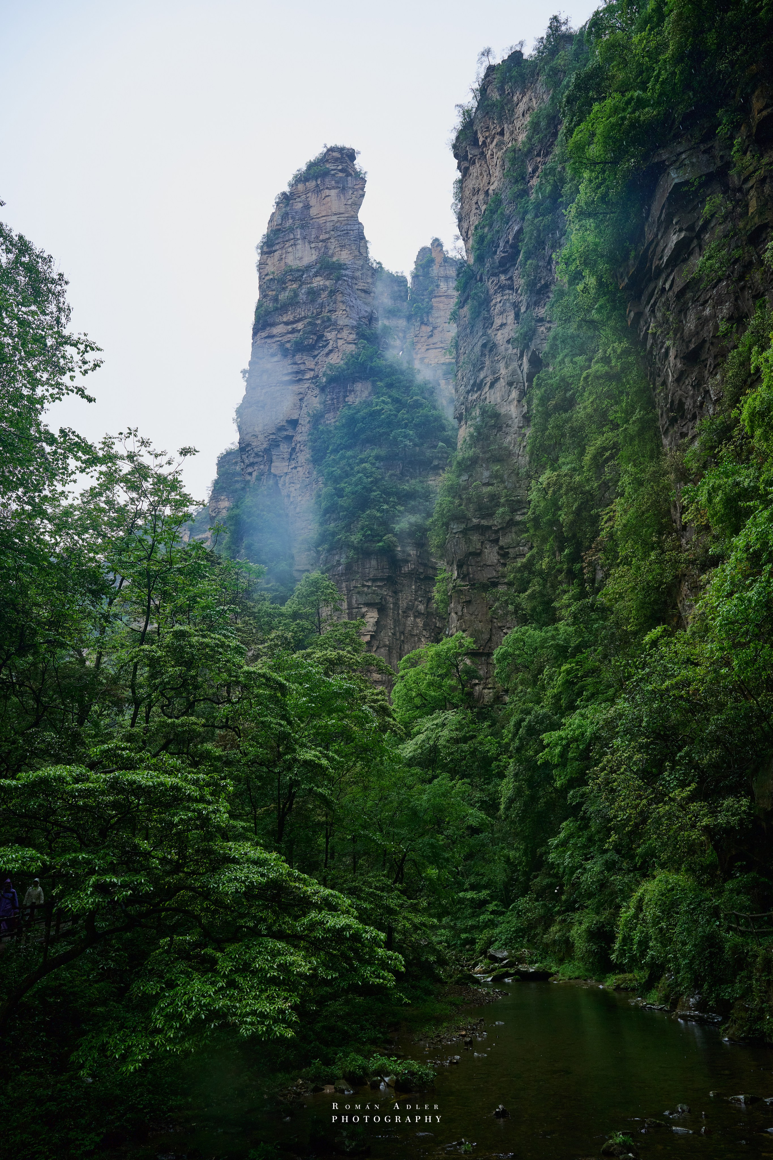 Zhangjiajie. Here, the sky seems to descend to the earth